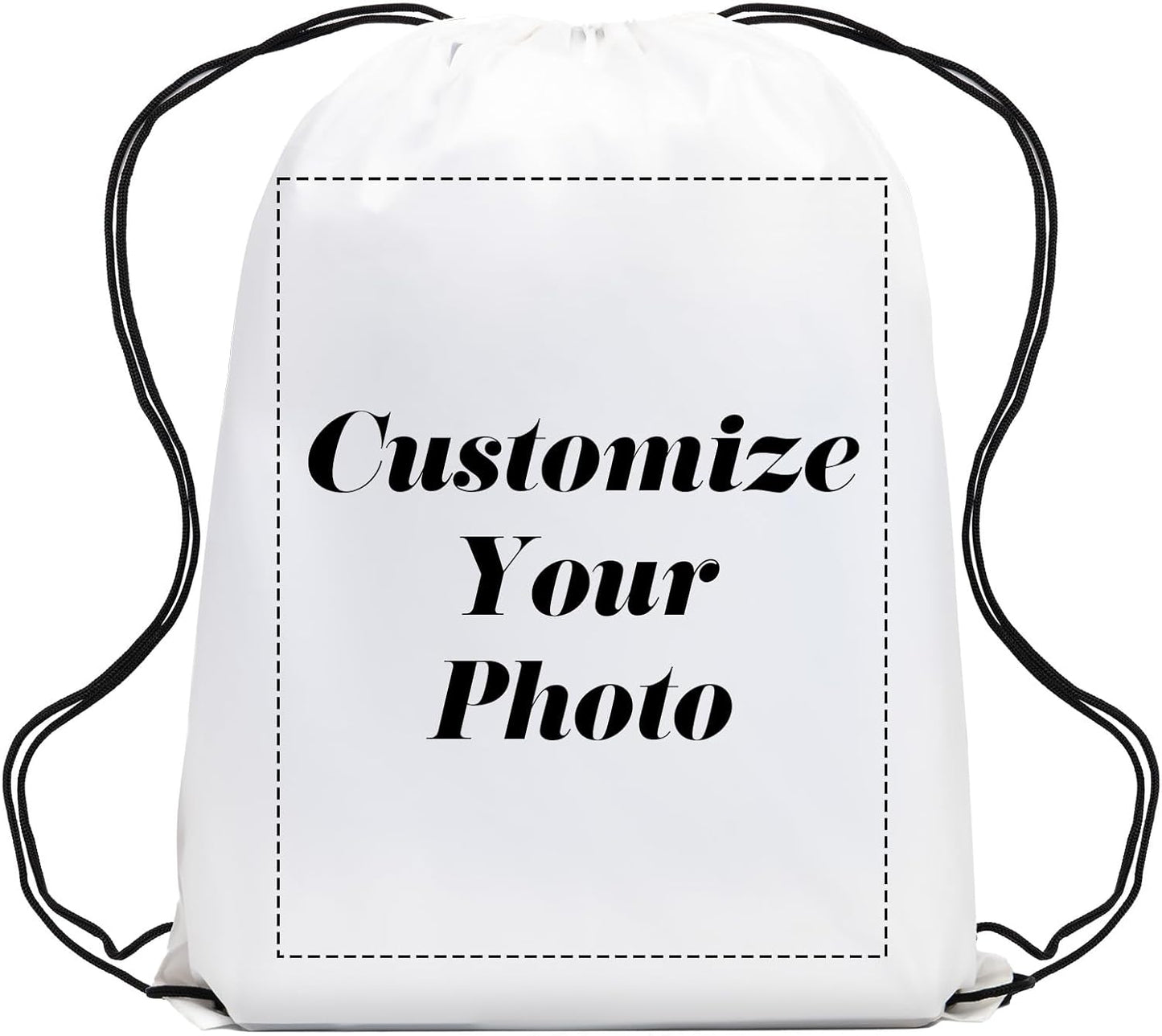 Custom Drawstring Backpacks, Personalized Drawstring Bags Bulk Great for Travelling Gym and for Everyday Use Reusable (10)