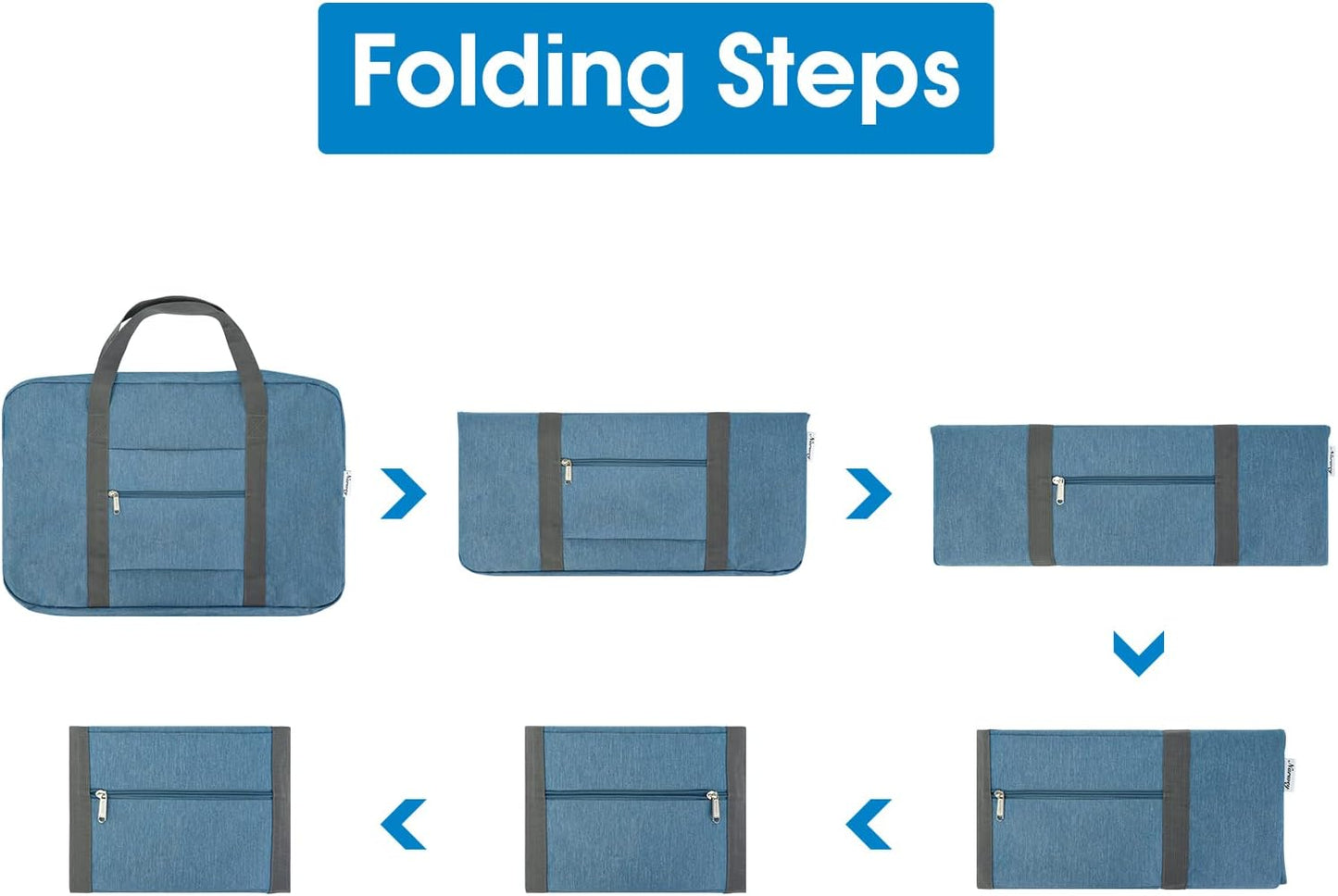 For United Airlines Foldable Carry on Bag 22x14x9 Travel Duffel Bag Packable luggage Duffle for