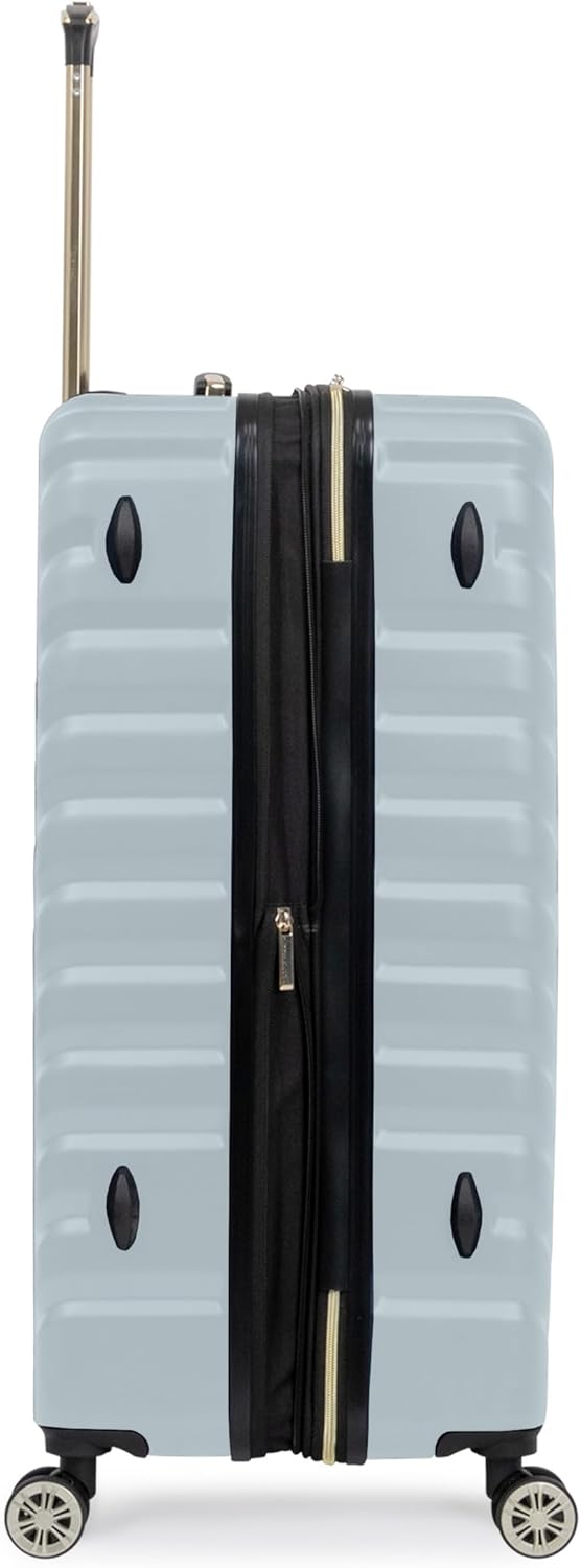 Kenneth Cole REACTION Women's Madison Square Hardside Chevron Expandable Luggage, Slate, 28-Inch Checked