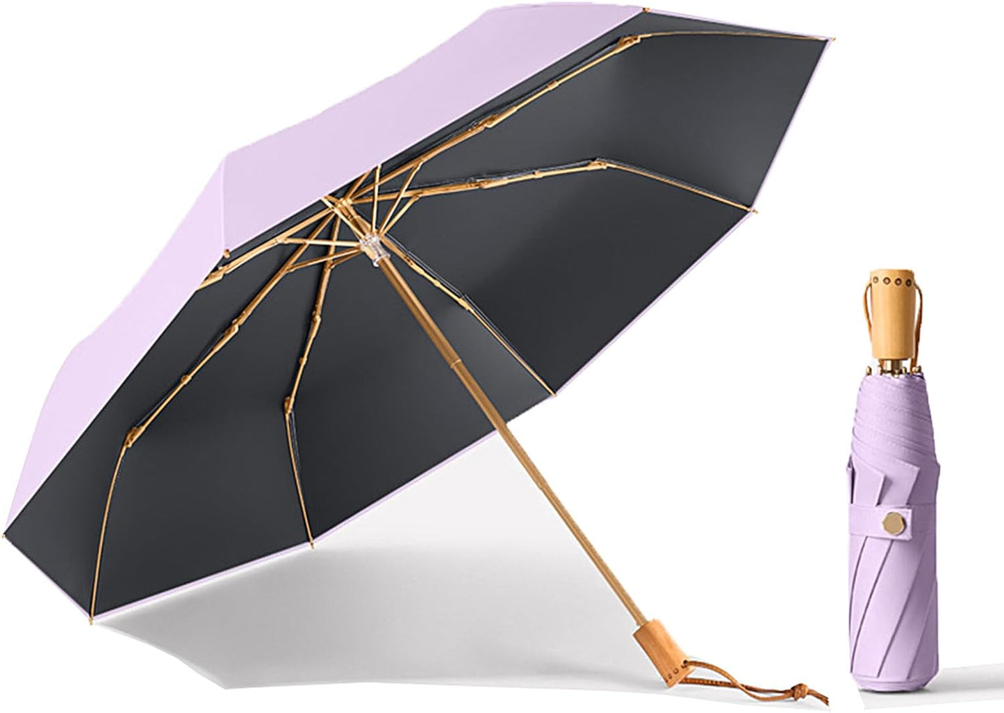 Sun Umbrella UV protection UPF 50+ Compact Portable travel Parasol Auto Open Close Windproof and Waterproof Folding Sun and Rain Small Umbrella For Walking