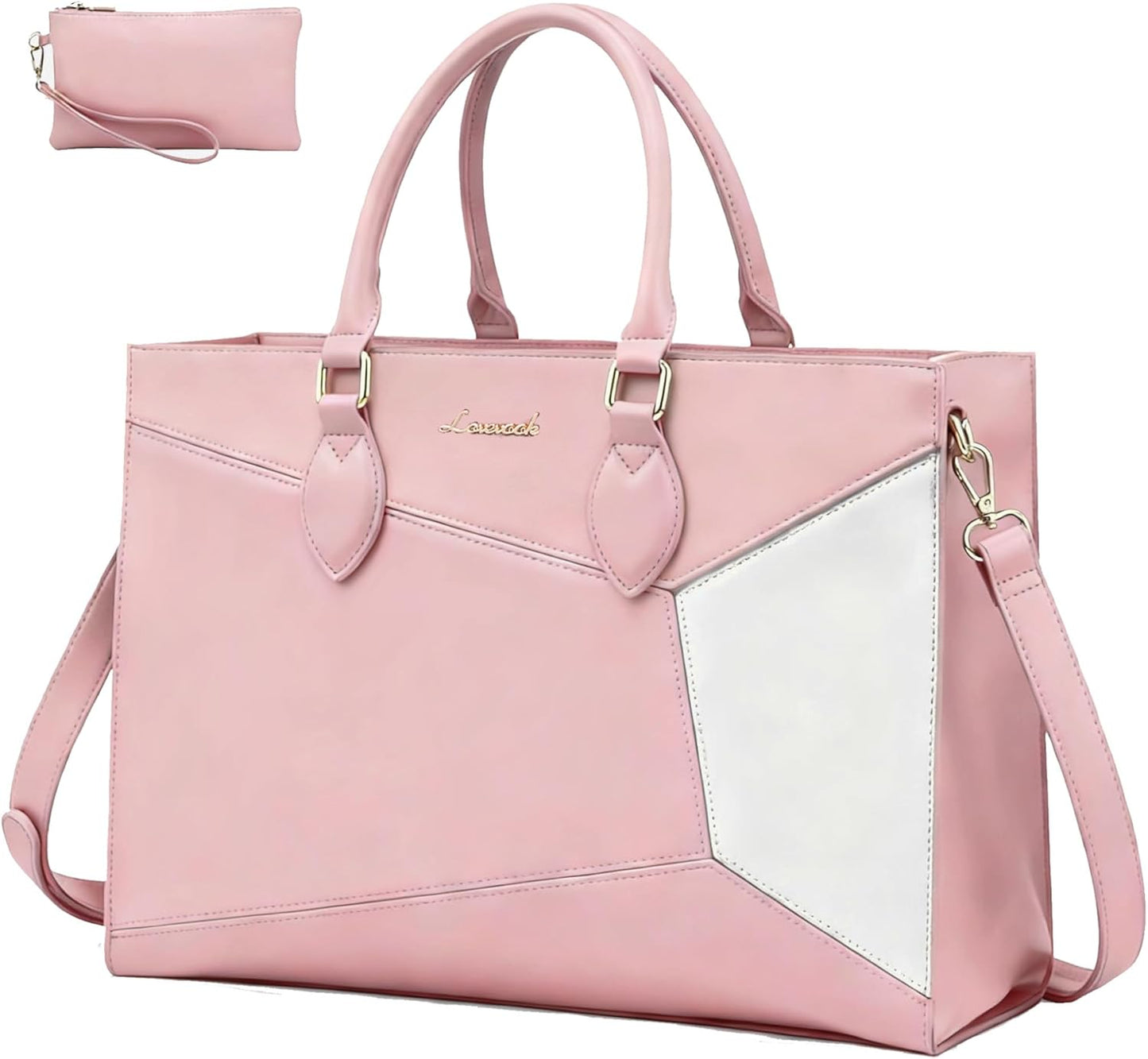 LOVEVOOK Laptop Tote Bag for Women Work Travel, Stylish Teacher Bag Purse Computer Bag, Nurse Bags Briefcase Business Handbag