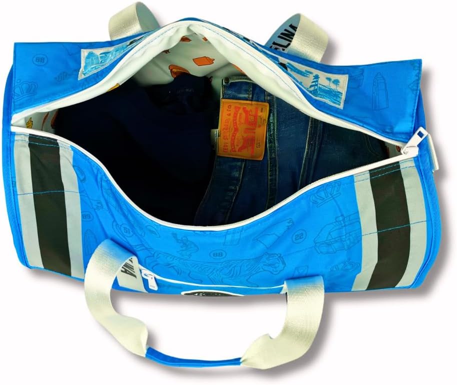 Varsity Cooler Carolina Travel Party Duffel & Cooler – 30 Can Leakproof Insulated Tote Bag, Waterproof Soft compartment for Tailgating, Golf, Beach, Carry-On Luggage & Outdoor Sports
