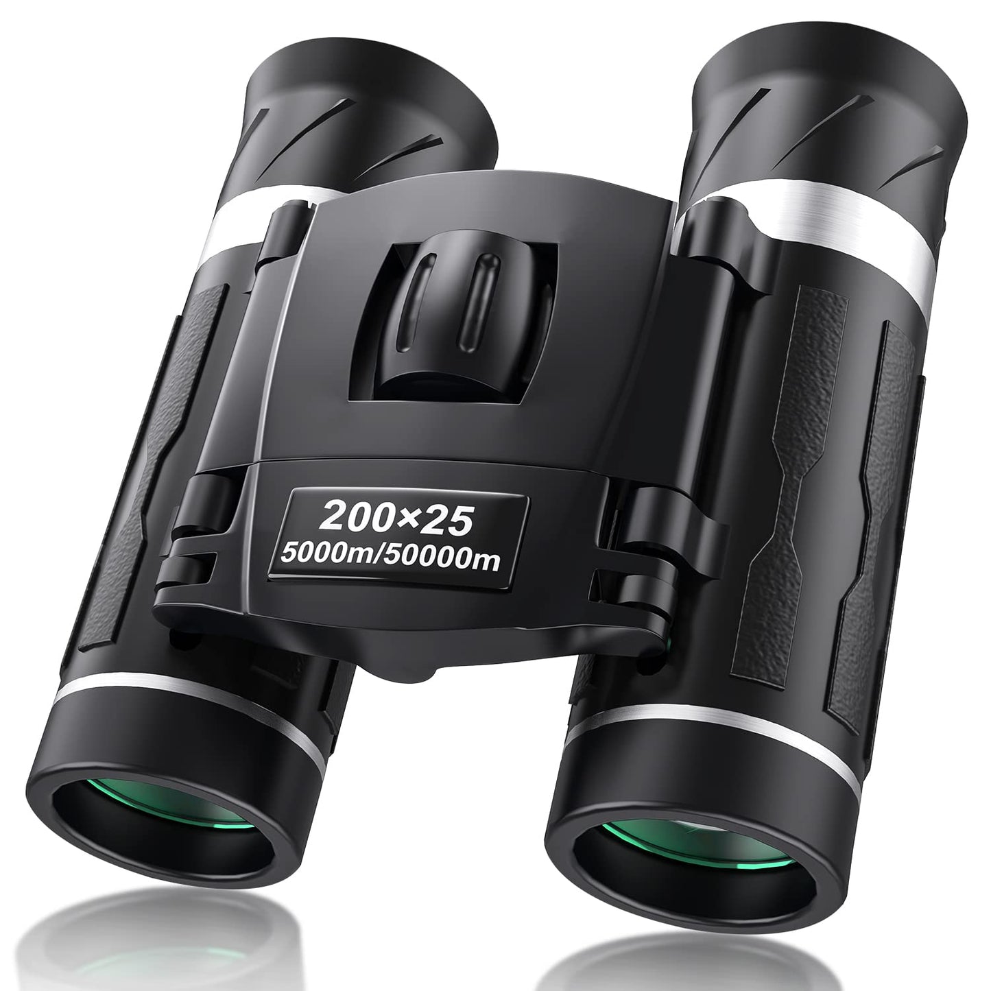 200x25 Compact Binoculars for Adults and Kids, High Powered Mini Pocket Binoculars, Waterproof