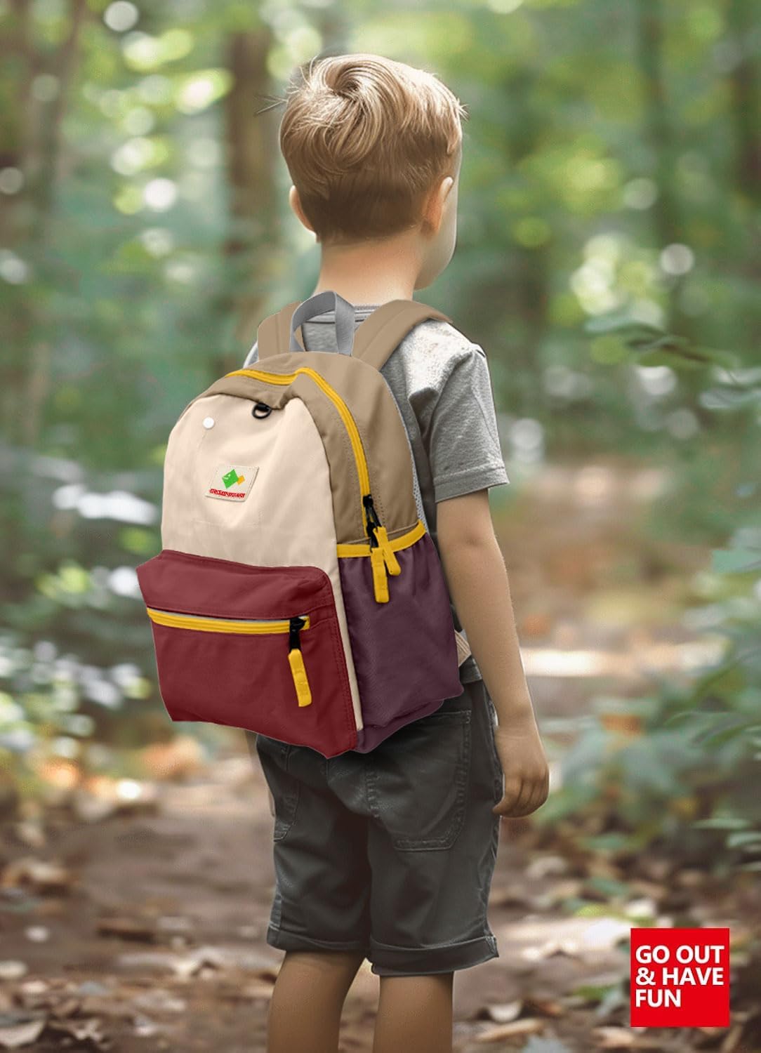 Toddler Backpack for Boys 2-5: Preschool Backpack for Boys Girls - Cute Kids Backpack for Boys 13.5" H Fit Folder