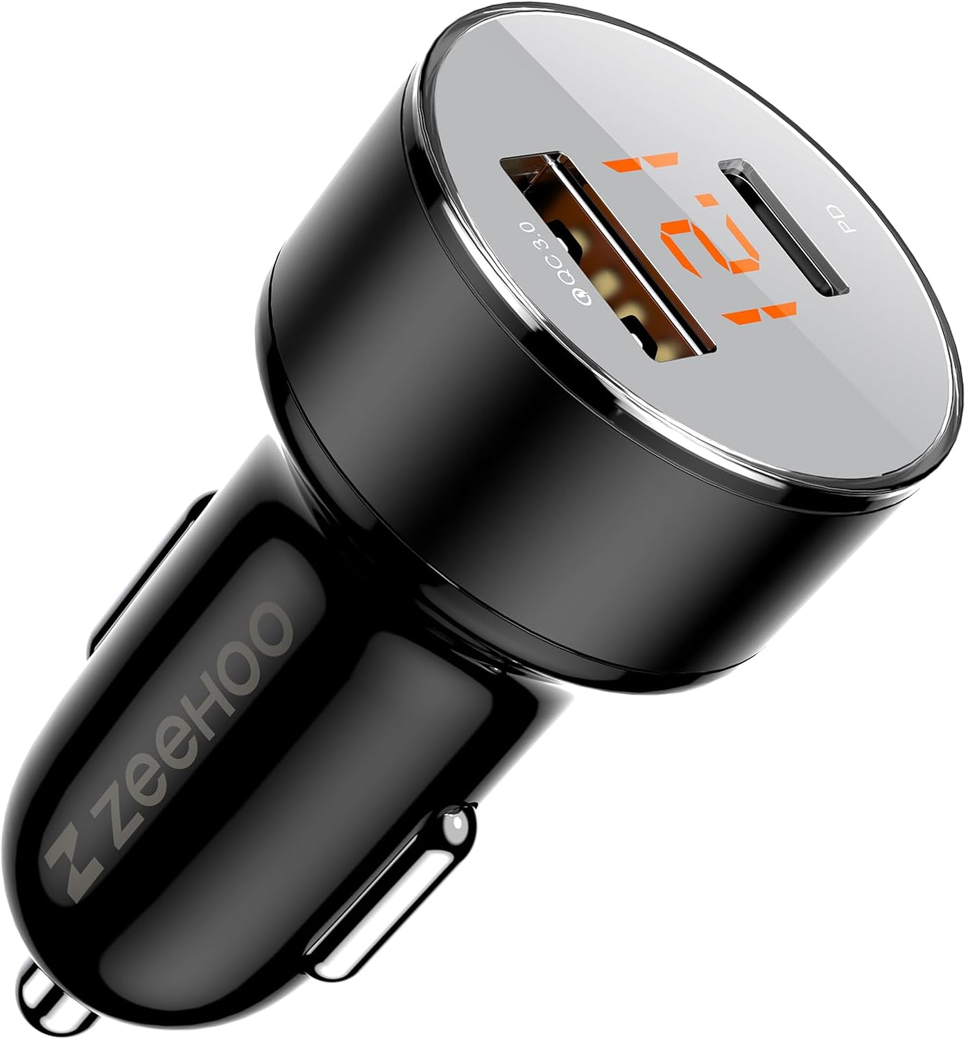 Car Charger Adapter, ZeeHoo USB C Car Charger QC 3.0&PD Dual Port 45W Fast Charging for Apple iPhone 14 13 12 11 Pro Max, Samsung Galaxy S23 Ultra/S22/Z Fold4 Flip 4/S21/Note20/Pixel/LG