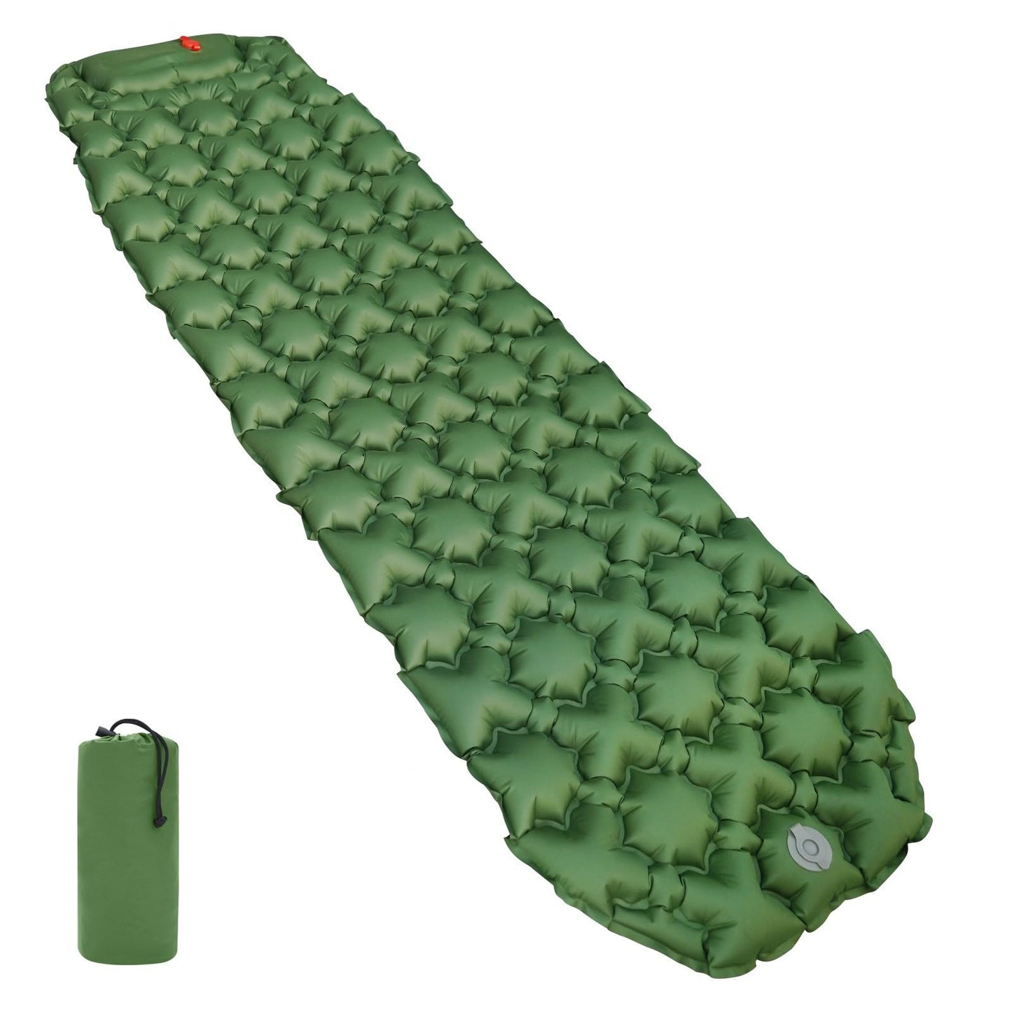 Amazon Basics Camping Sleeping Pad with Quick-Inflate Built-in Foot Pump, Water Resistant
