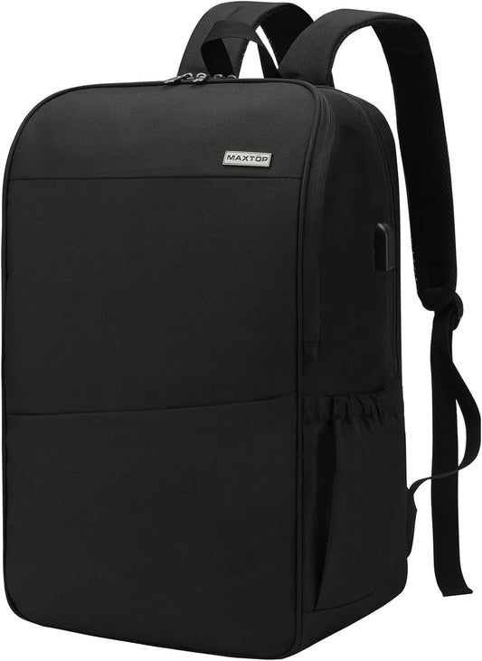 MAXTOP Travel Laptop Backpack with USB Charging Port Anti-Theft[Water Resistant] College Bookbag Fits 18.4 Inch Laptop