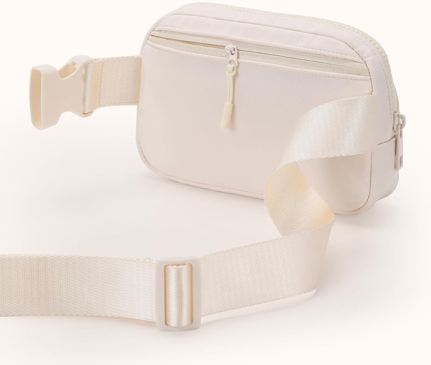 Fanny Packs for Women，Waterproof Belt Bag Bum Bags for Crossbody，Fashion Waist Packs with Adjustable Strap for Traveling, Hiking, Running（Beige）