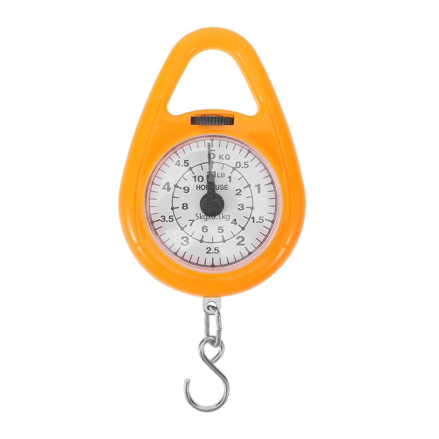 Portable Spring Scale for Luggage Compact Hanging Measurement Tool with Hook Fashionable Color for Travel and Small Item Weighing