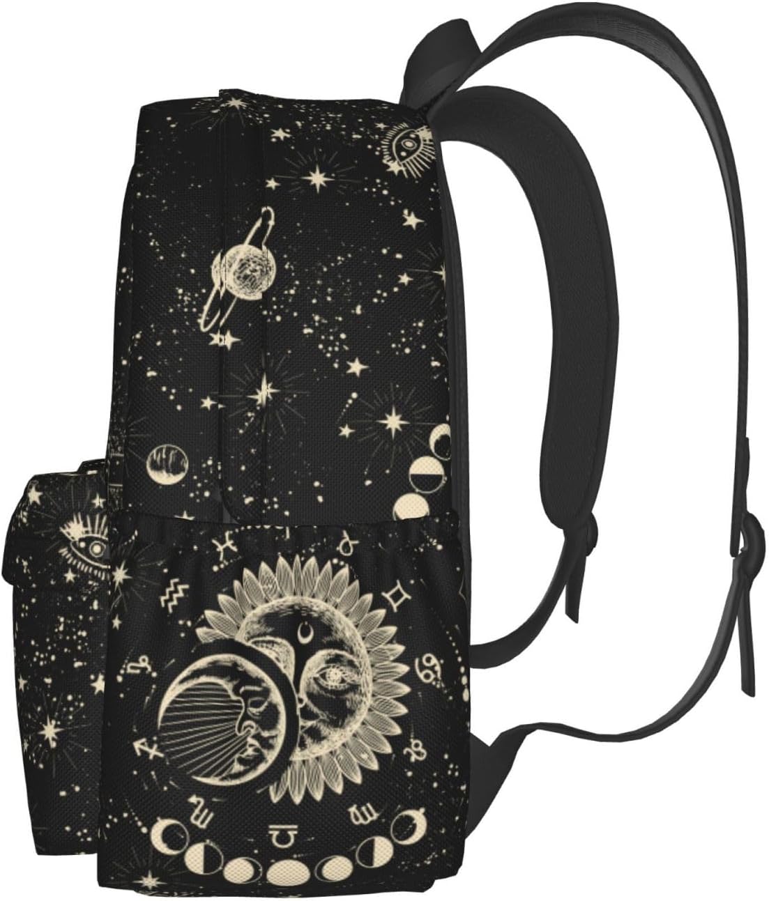 Moon And Sun Backpack School Bag Lightweight Bookbag Laptop Travel Daypack For Kids Girls Boys Teens