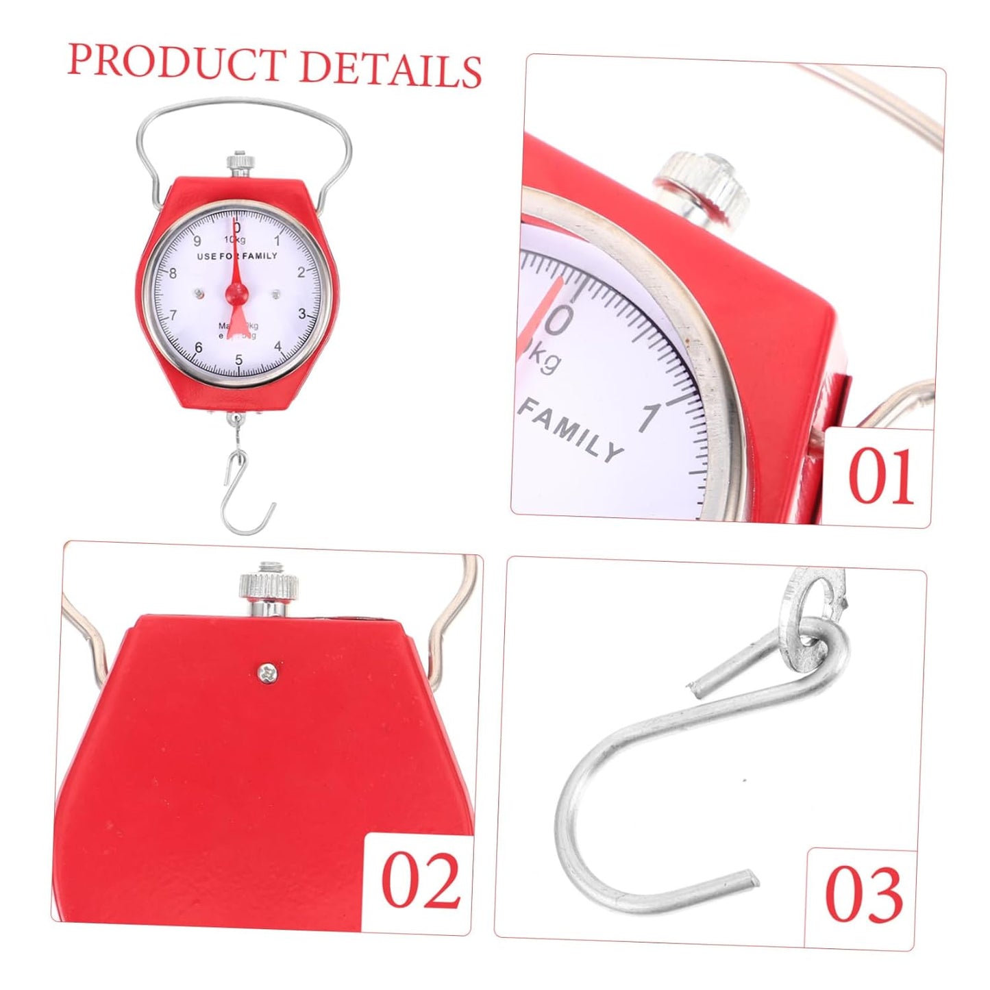 balacoo Travel Scale Digital Luggage Weighing Scale Fish Hook Portable Hand Suitcase Weight