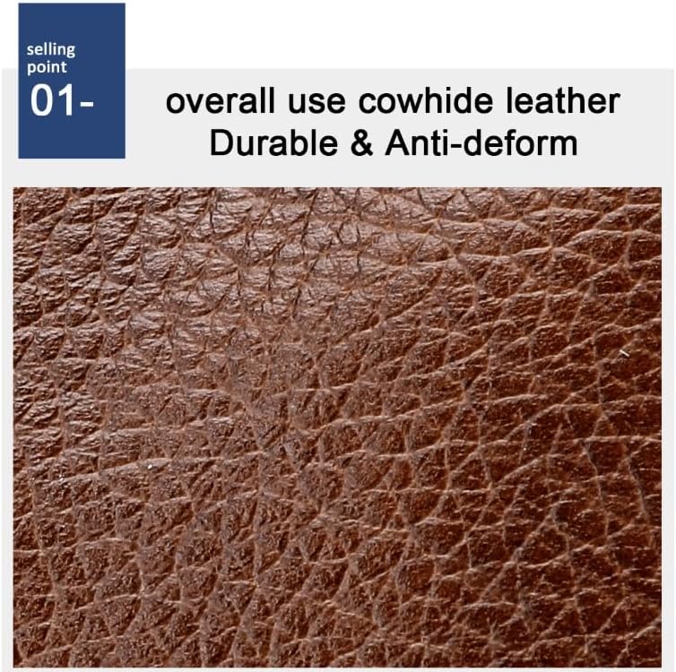 Men's Genuine Leather Crossbody Bag Large Capacity Casual Shoulder Bag for Daily Use