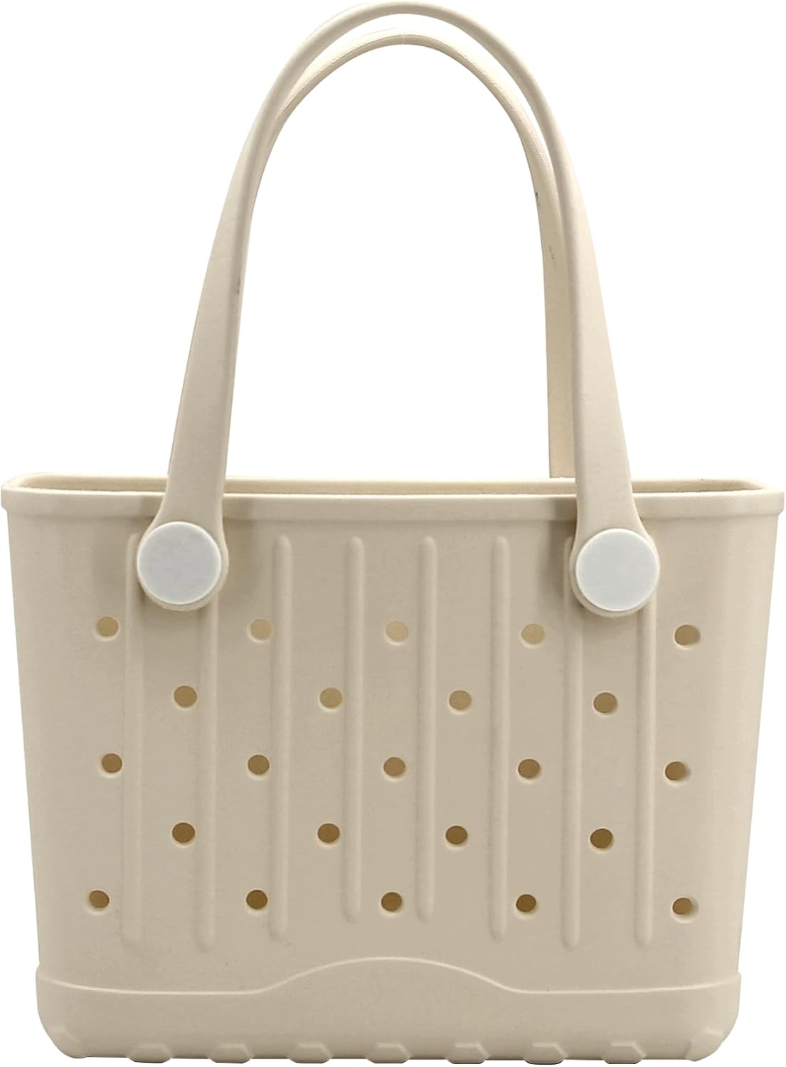 Rubber Tote Bag Small Beach Bag Waterproof Travel Bags Washable Tote Portable Open Handbag for Sports Beach Boat Outdoor