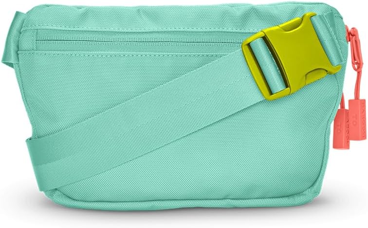 Baboon to the Moon Fanny Pack - Trendy, Compact, Water-Repellent Waist Bag in Multiple Colors and Sizes for Men and Women (Aqua Drift, Full Size (3L))