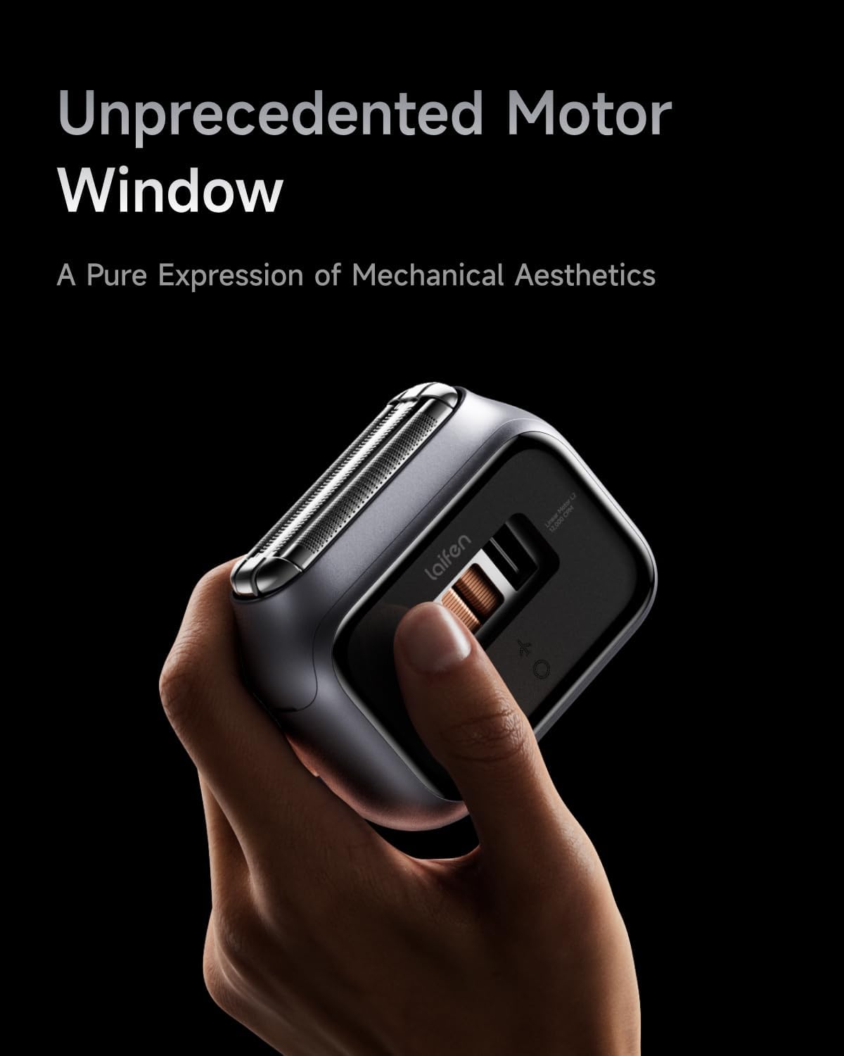 Laifen P3 Pro 3-Blade Electric Shaver, Dual Linear High-Speed Motors 12,000 Cuts/Min, 100-Min
