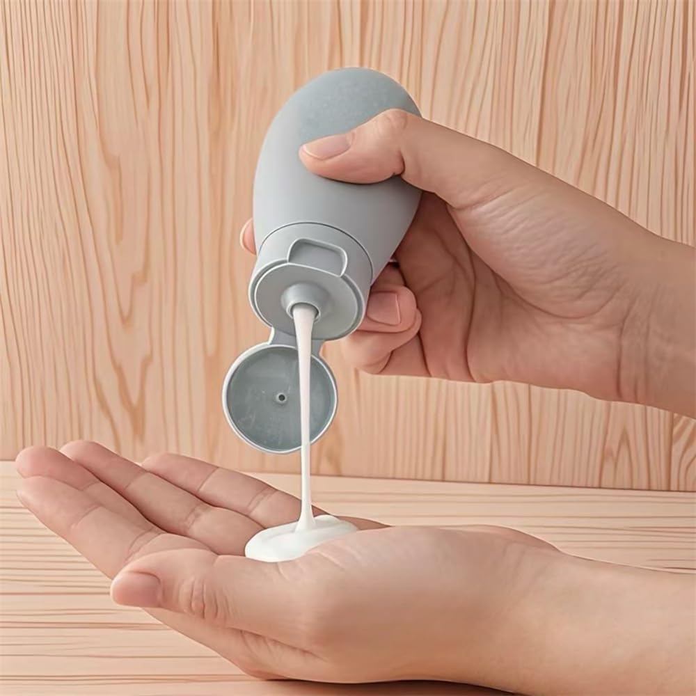 NAICHA 21 PCS Refillable Toiletry Bottles with Toiletry Bag for Travel Containers Empty Squeeze