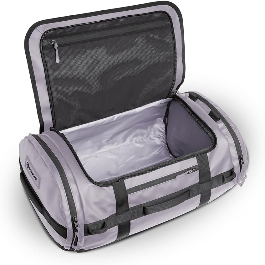 WANDRD CARRYALL 60L Uyuni Purple - Perfect Travel Essentials Duffel Bag: Versatile for Traveling, Ideal Vacation & Everyday Use