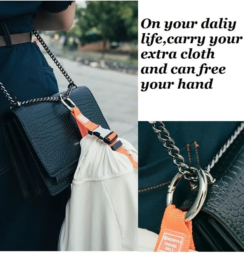 2PCS Add a Bag Luggage Strap Jacket Gripper, Heavy Duty Luggage Straps Carry-on Baggage Suitcase