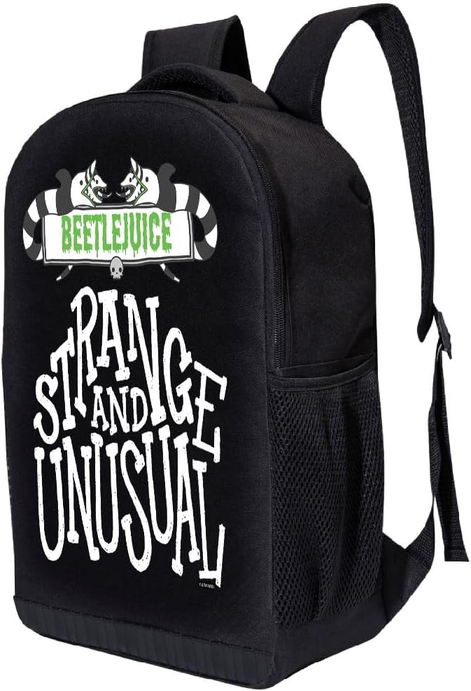 Fast Forward Beetlejuice Backpack for Boys, Girls, Adults, Men, Women, Teens | Beetlejuice Kids Backpack Toddler Backpack | Beetlejuice Backpack Bookbag Mesh Bag