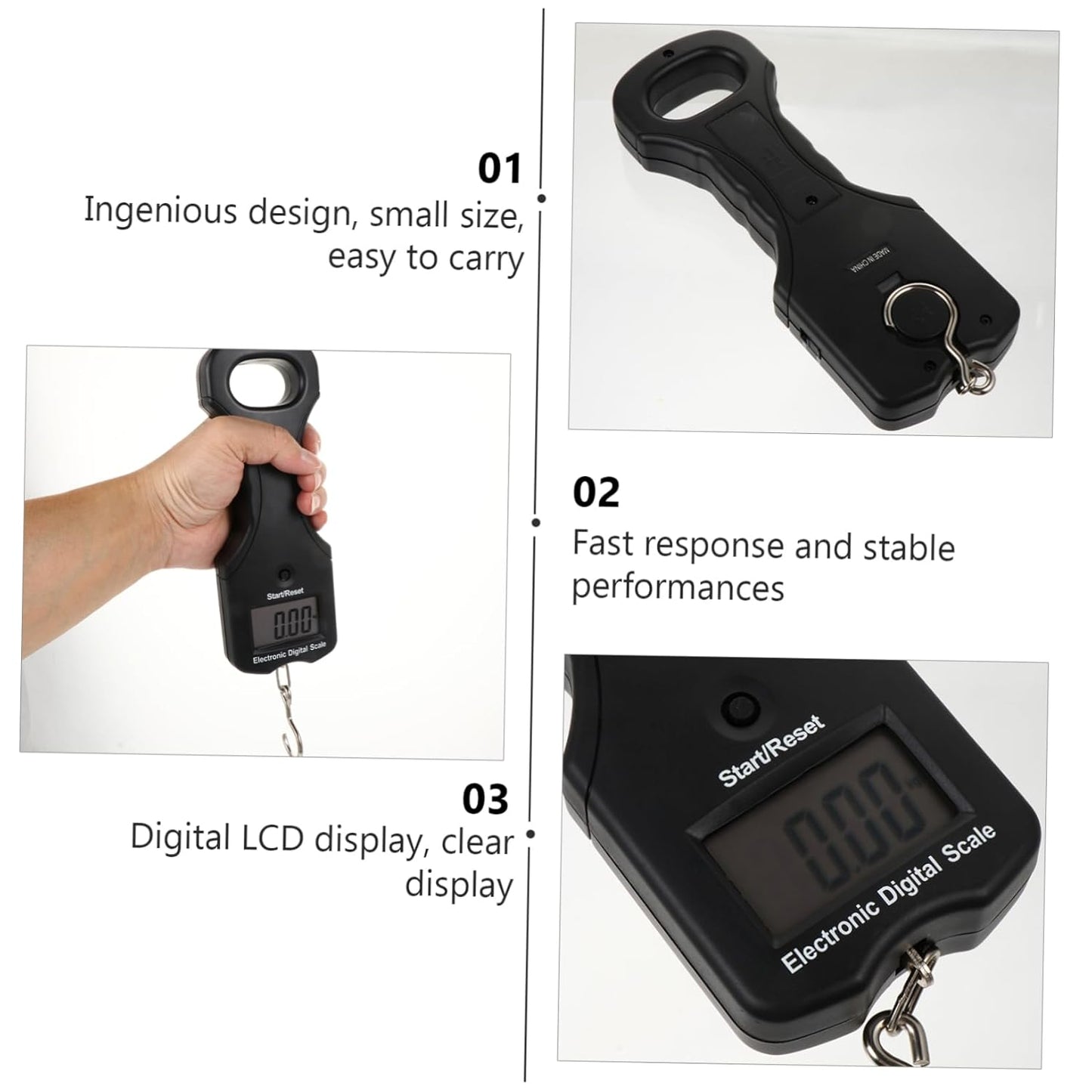 Portable Electronic Luggage Scale 30kg Digital Hanging Scale Travel for Luggage