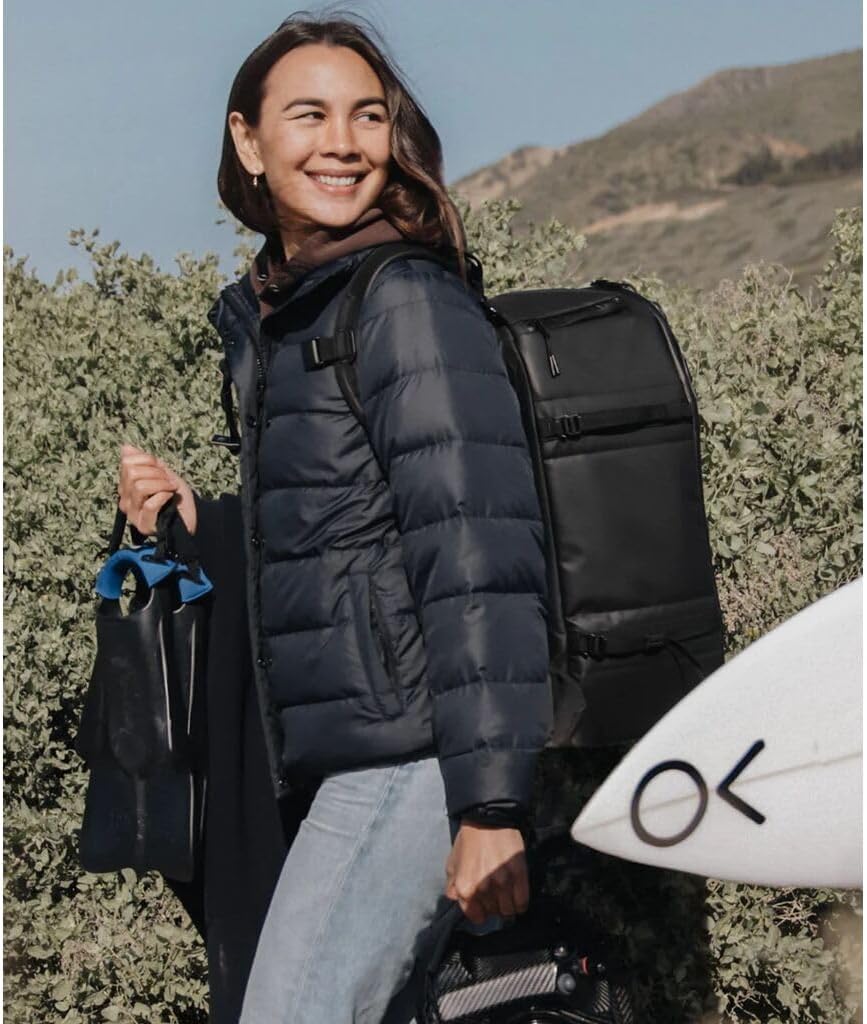 Db Journey Ramverk Pro Backpack - Lightweight, Heavy Duty Camera Backpack for Photographers with Laptop Compartment, Water-Resistant Camera Bag with Roller Bag Hook Up System, 32L - Blackout