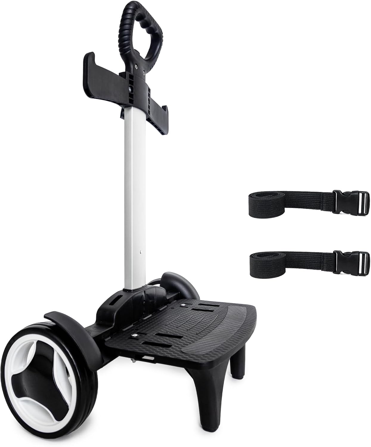 Backpack Trolley, Wheeled Cart with Noiseless Large Wheels Aluminium Alloy Folding Hand Truck with Luggage Strap for Backpacks Luggage cart,Rolling Backpack Dolly
