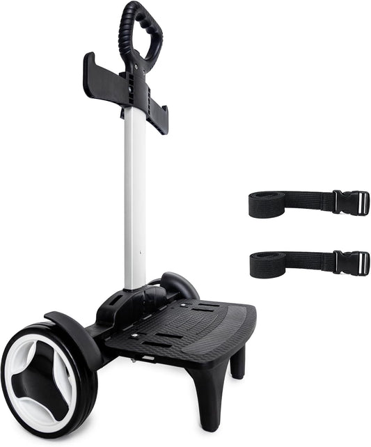 Backpack Trolley, Wheeled Cart with Noiseless Large Wheels Aluminium Alloy Folding Hand Truck with Luggage Strap for Backpacks Luggage cart,Rolling Backpack Dolly