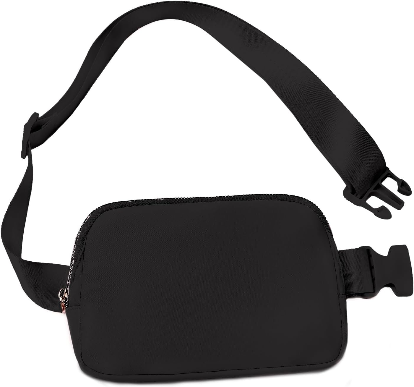 Belt Bag for Women, Cross Body Fanny Pack Fashion Waist Packs Everywhere Belt Bag with Adjustable Strap Gifts for Teen Girls Women Men (Black)