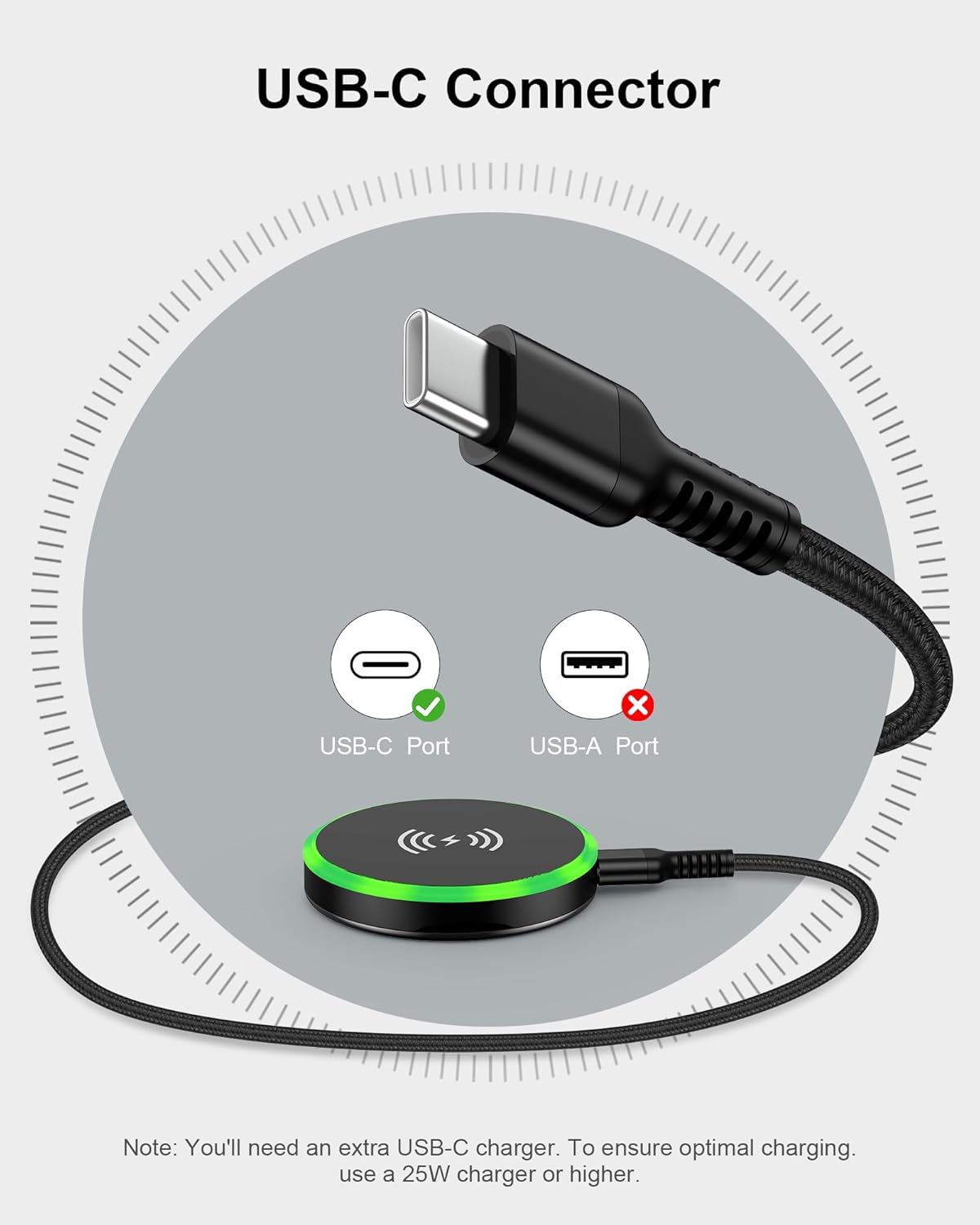 Samsung MagSafe Wireless Charger 15W Fast Charging Pad for Samsung Galaxy S25 Ultra S24 Magnetic Charger Finger Holder Stand for iPhone 17 17Pro 17 Air 16e 16 Pro Max 15 Android Apple Pixel 10 Pro