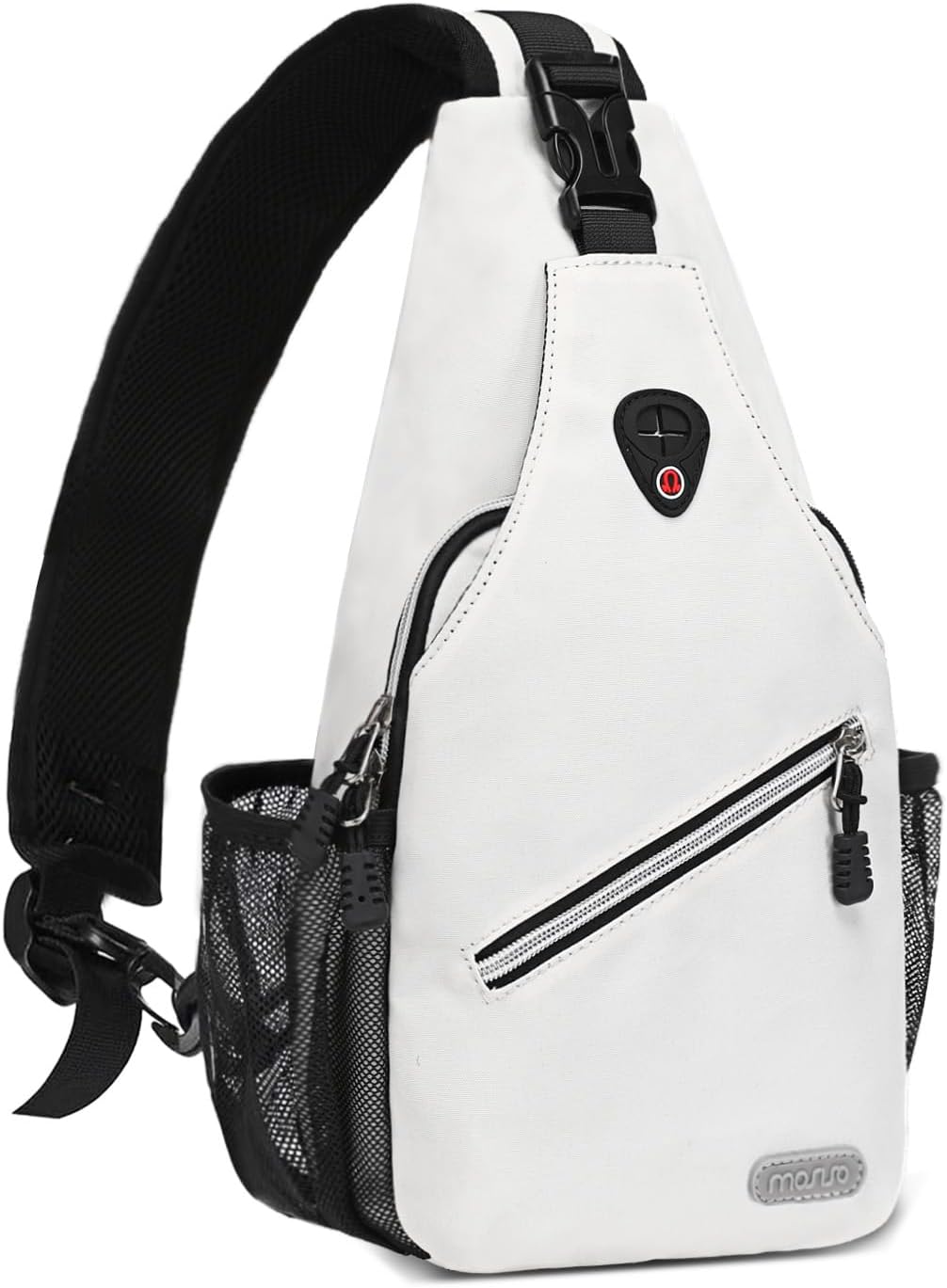 MOSISO Mini Sling Backpack,Small Hiking Daypack Travel Outdoor Casual Sports Bag, Ivory White