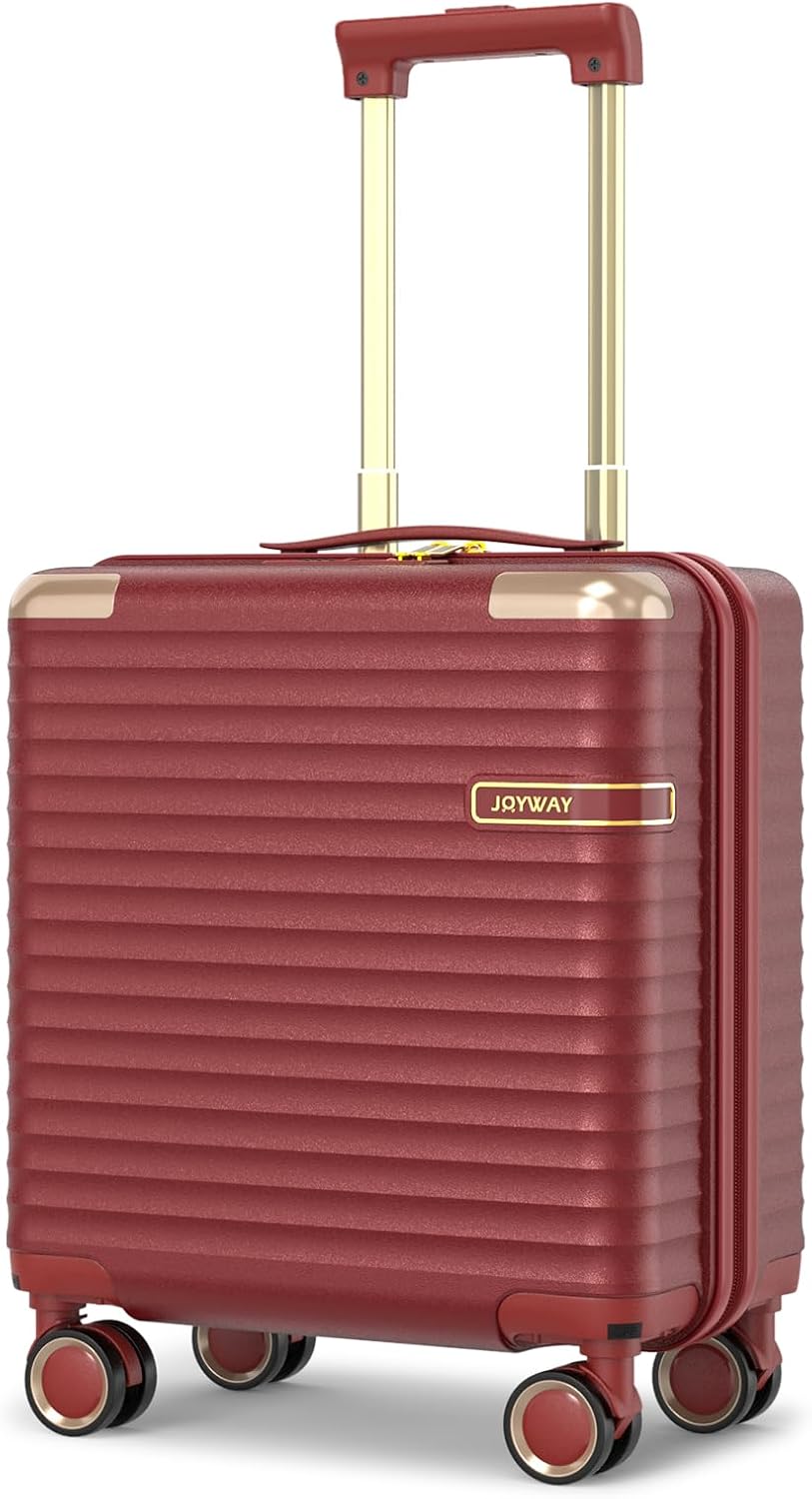Joyway Carry on Luggage Airline Approved with TSA Lock, Hard Shell 18 Inch Travel Carry-on Suitcase with Spinner Wheels