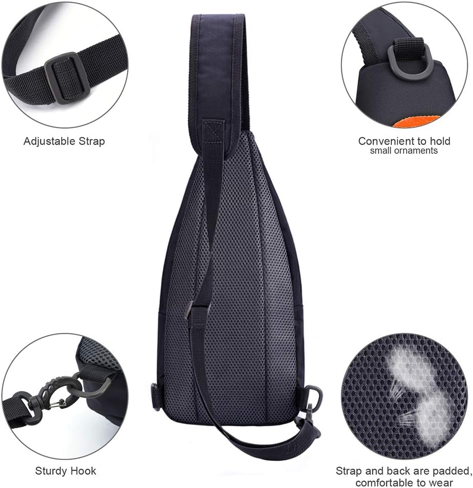 Y&R Direct 14 Colors Lightweight Sling Backpack Sling Bag Travel Hiking Small Backpack for Women Men Gifts