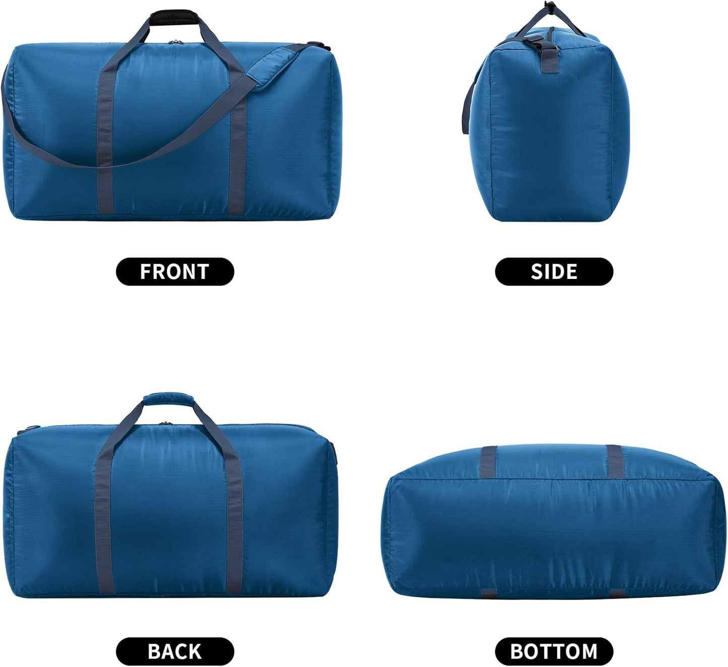 Extra Large Duffel Bag 32.5 inch 105L Lightweight Luggage for Travel Camping Storage-Blue