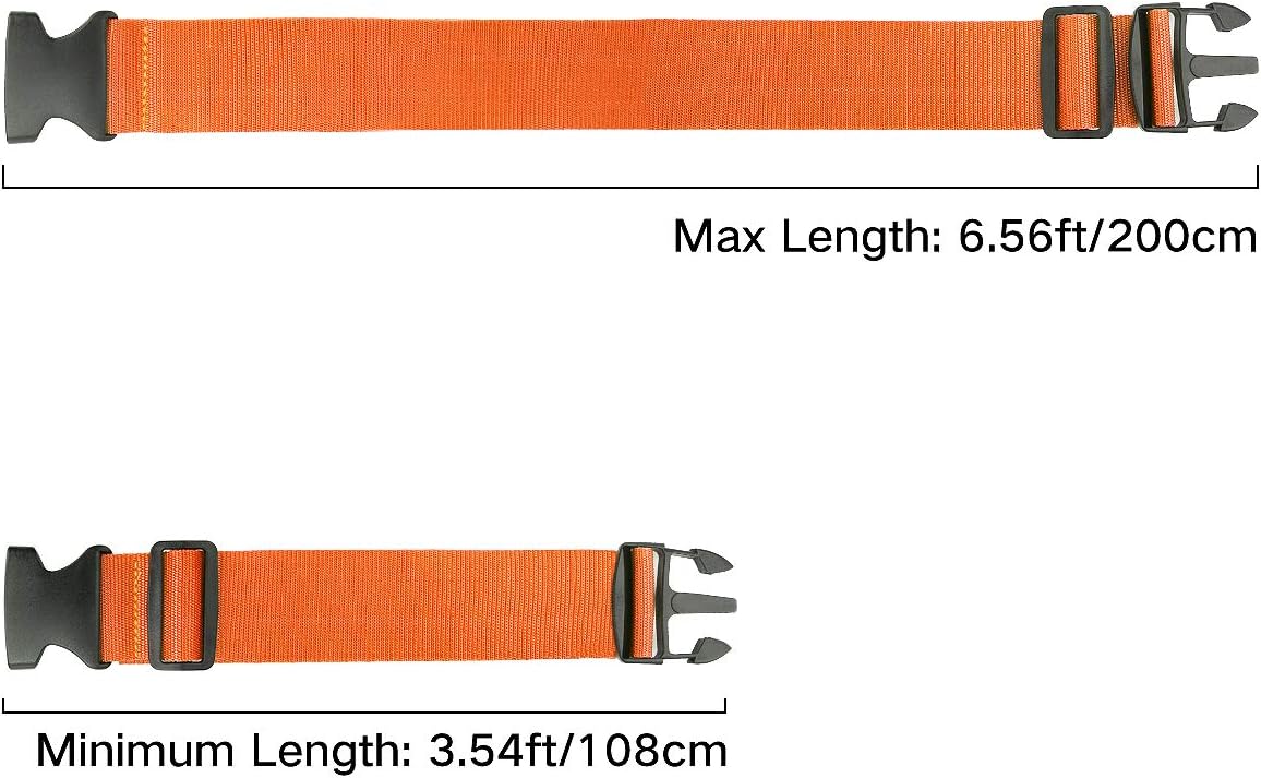 Luxebell Luggage Straps Suitcases Belt TSA Approved Travel Essentials Accessories Gift for Carry on Bag 6.56 ft 4 Pack