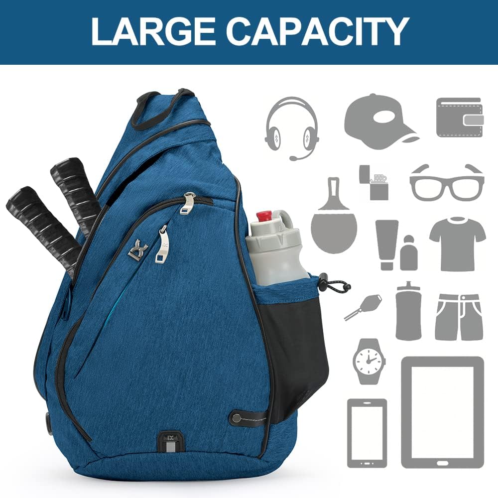INOXTO Sling Bag, Multipurpose Crossbody Shoulder Bag for Men and Women