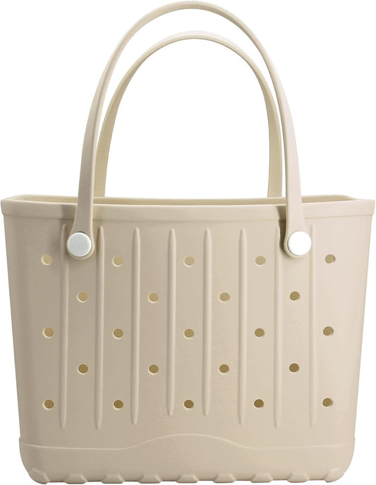 CXY Rubber Beach Bag EVA Waterproof Tote Bags Washable Sand-proof Travel Handbags for Pool Boat Groceries Work Sports