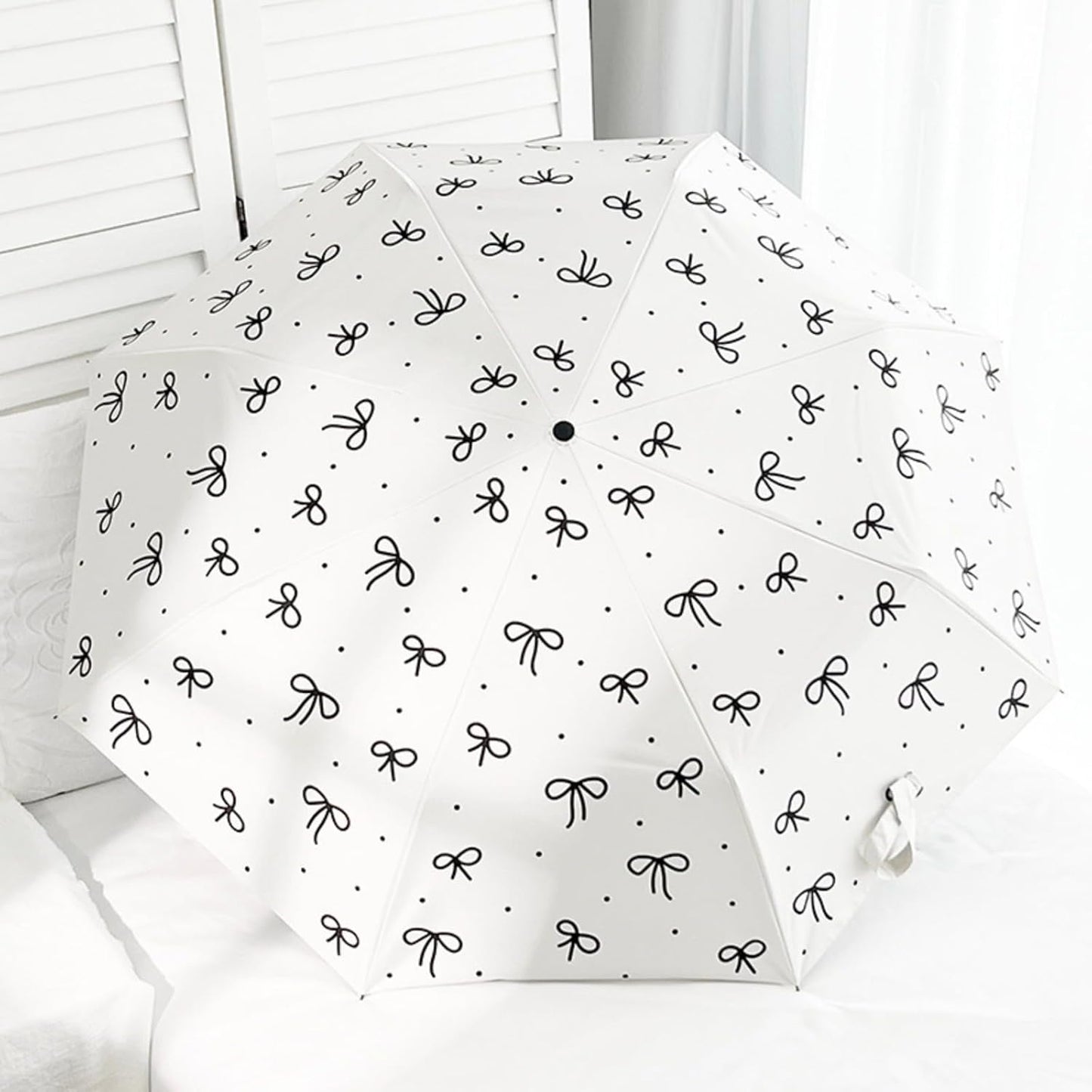Compact Cat Umbrella - Automatic Folding, Dual-Use Rain and Sun Protection, Black Coating Anti-UV