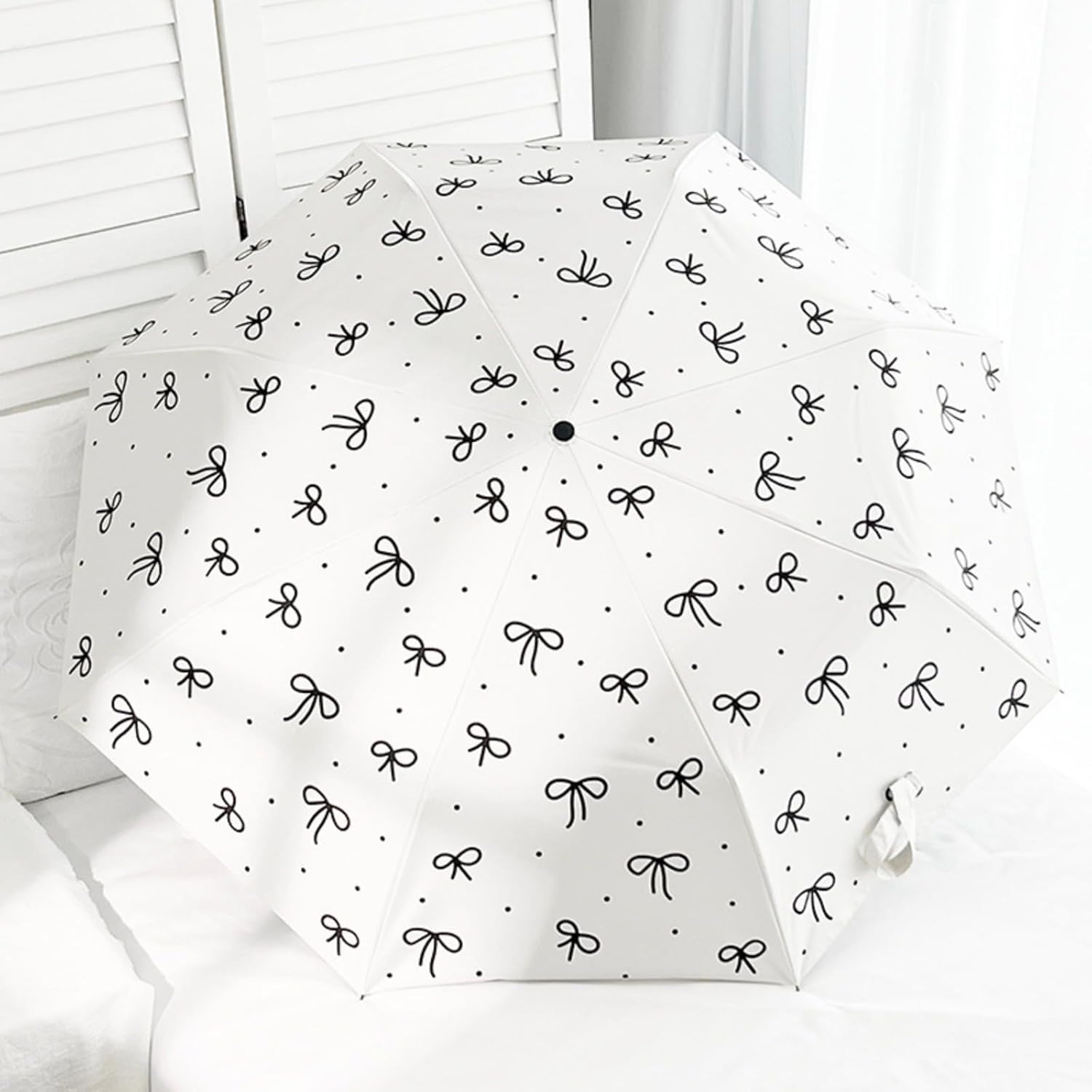 Compact Cat Umbrella - Automatic Folding, Dual-Use Rain and Sun Protection, Black Coating Anti-UV