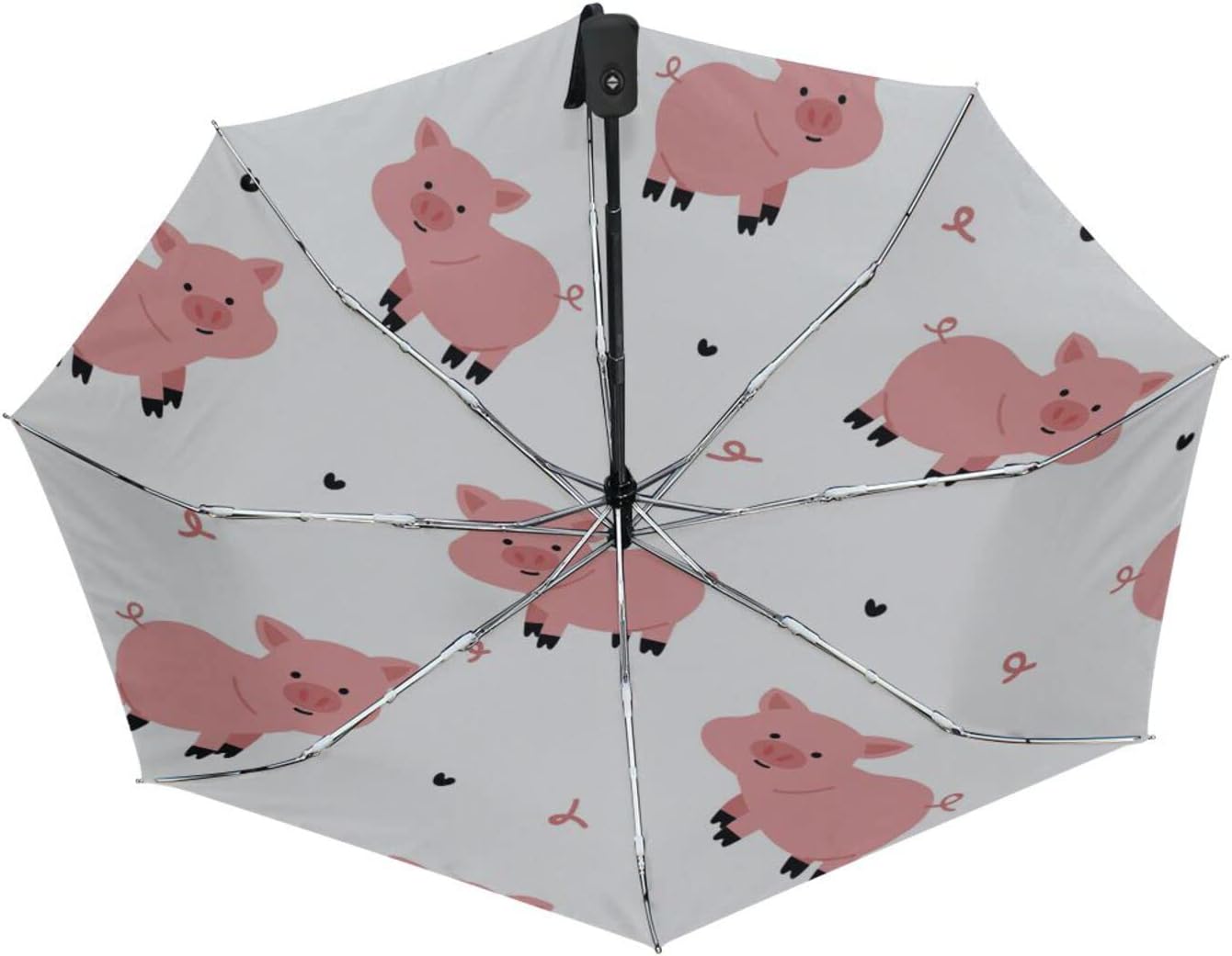 Automatic Umbrella One Touch Auto Open and Close Button Compact Travel Umbrella for Women Men Kid