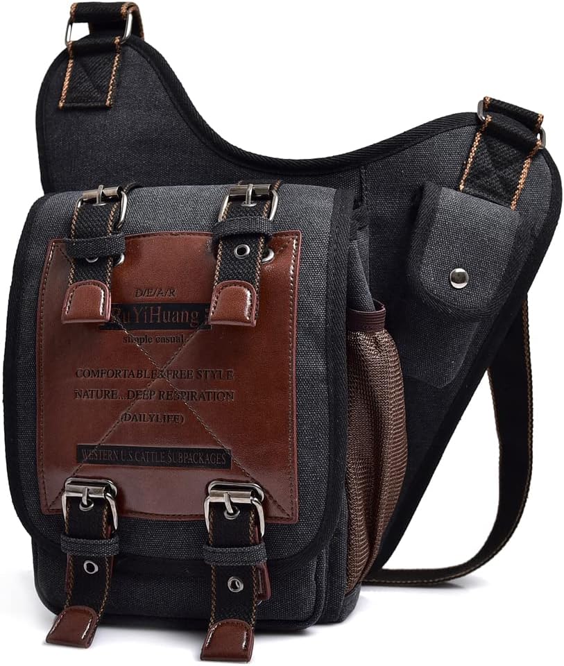 Leather Waist Pack Drop Leg Bag for Men Women Belt Bumbag Multi-Purpose Motorcycle Bike Outdoor