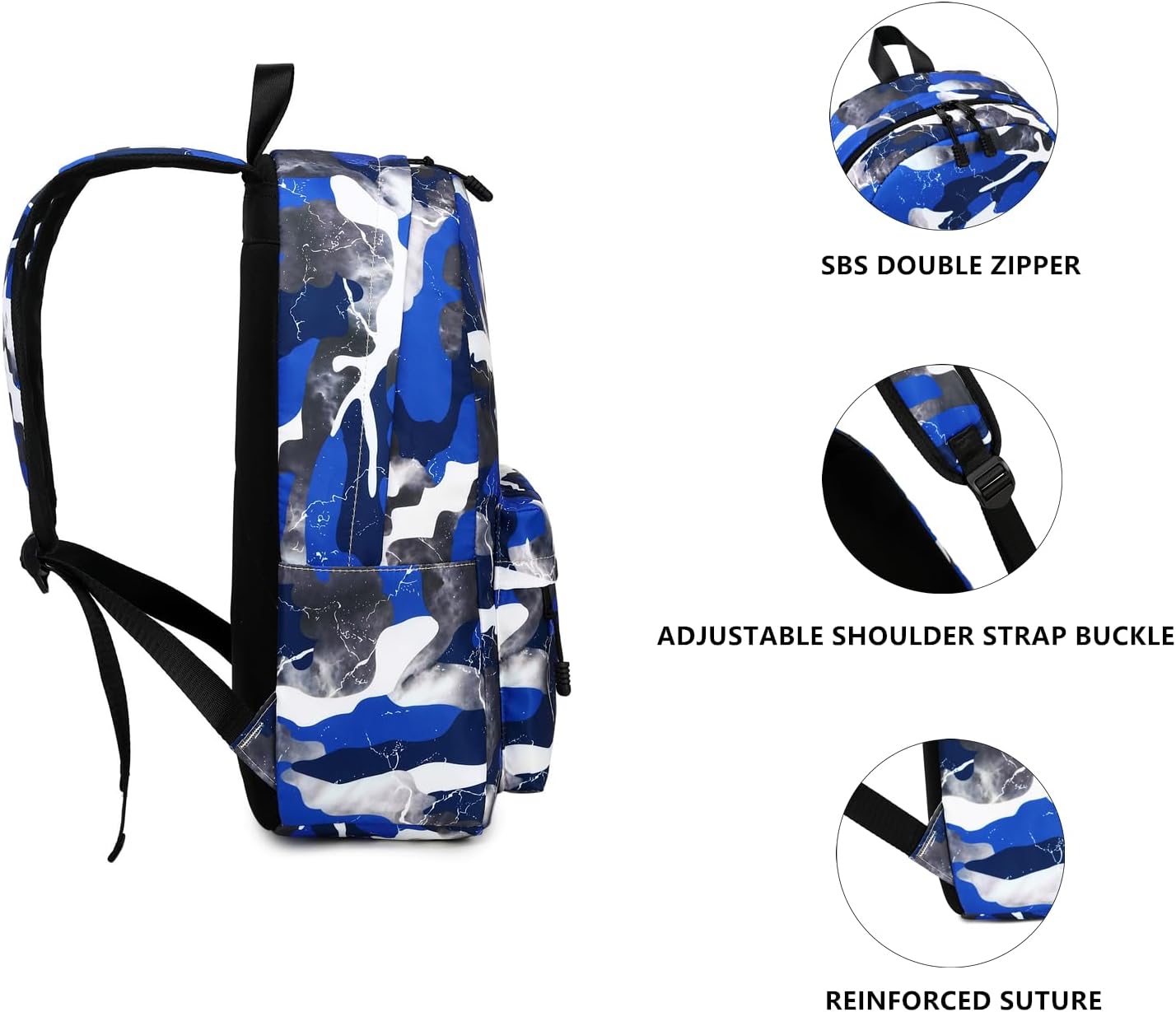 Lmwzh Backpack For Boys Girls Elementary Waterproof teen School Bags Kids Bookbag Lightweight Camo