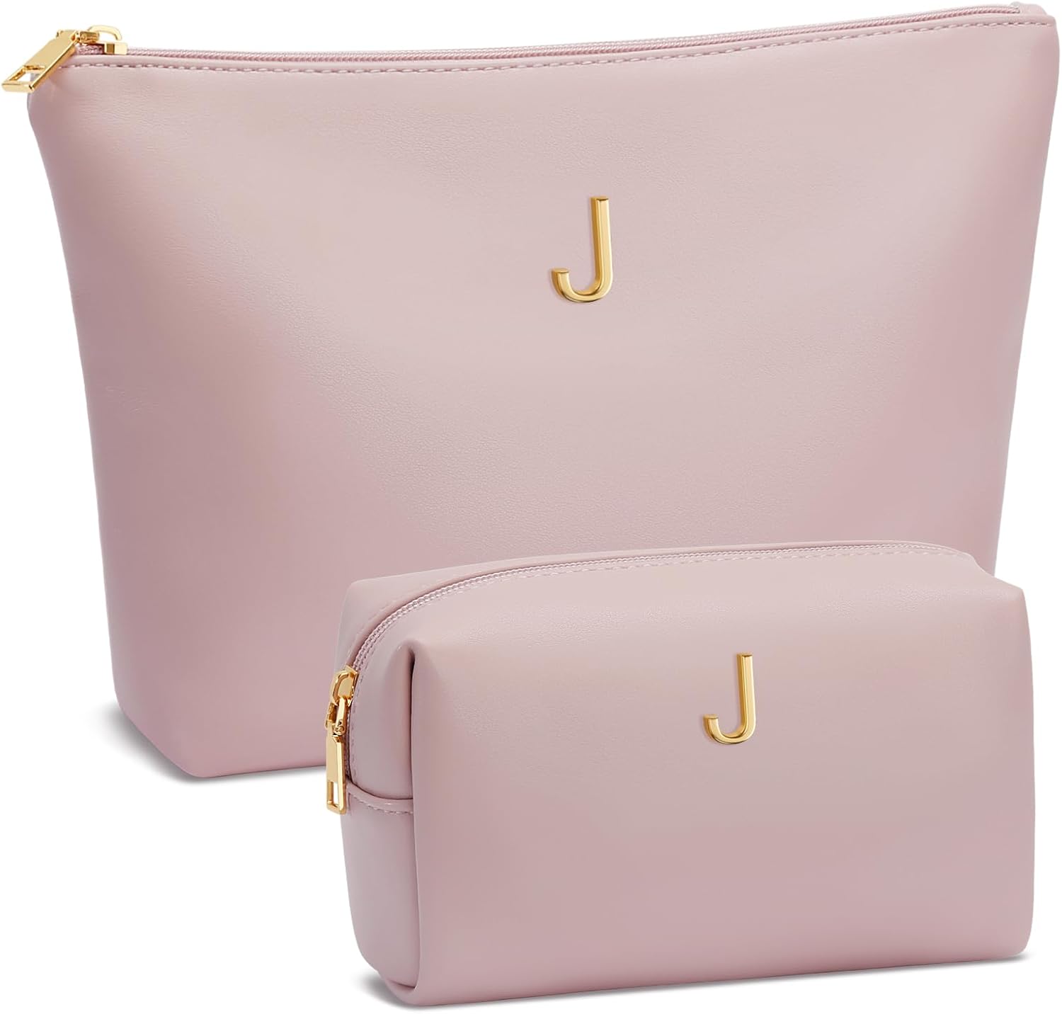 Women Gifts | Initial Makeup Bag Set for Girl Personalized Gifts for Bridesmaid Friend Graduation
