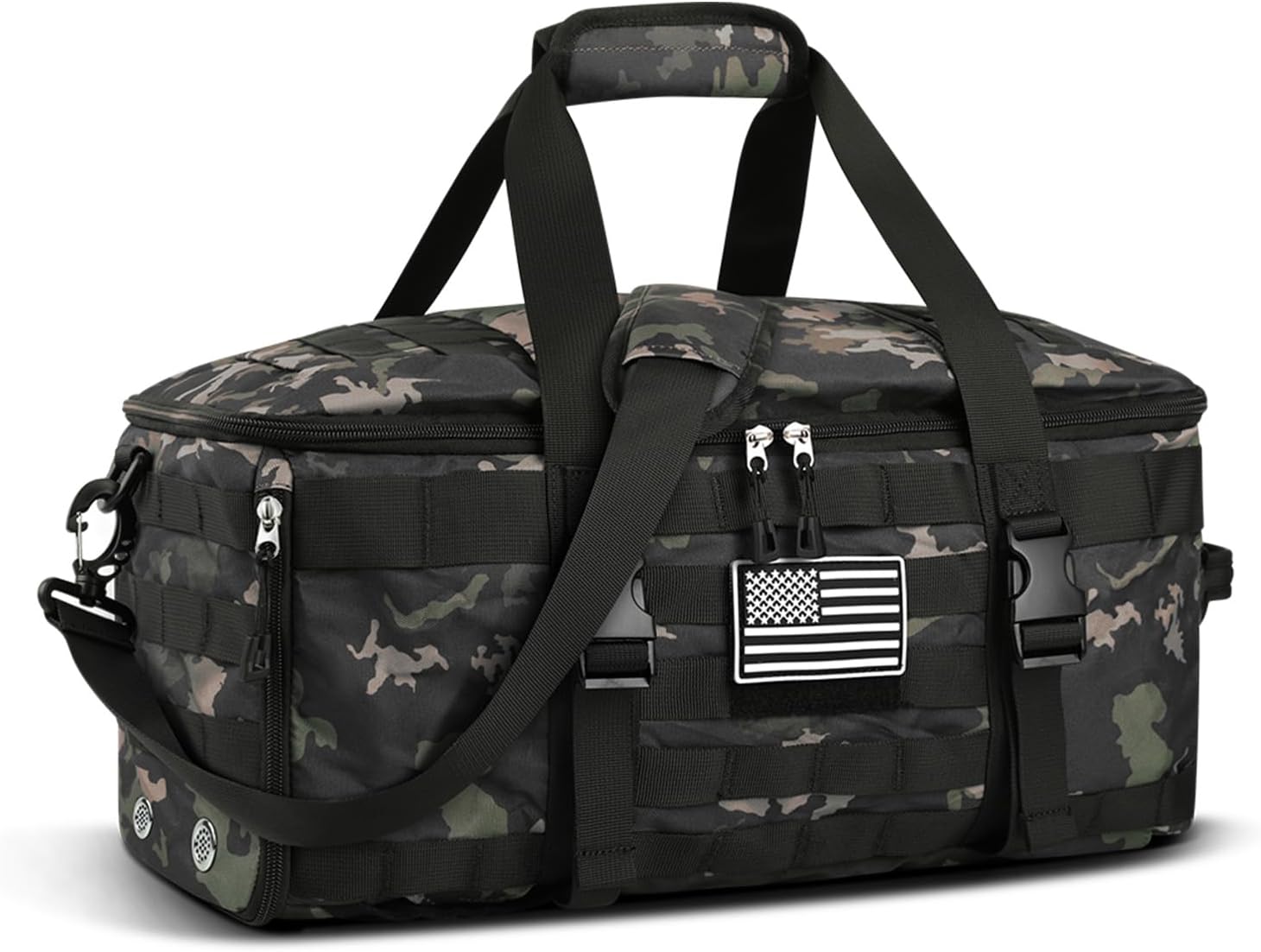 ETRONIK Gym Bags for Men, Tactical Duffle Bag Backpack with Shoe Compartment, 3 in 1 Carry on Bag