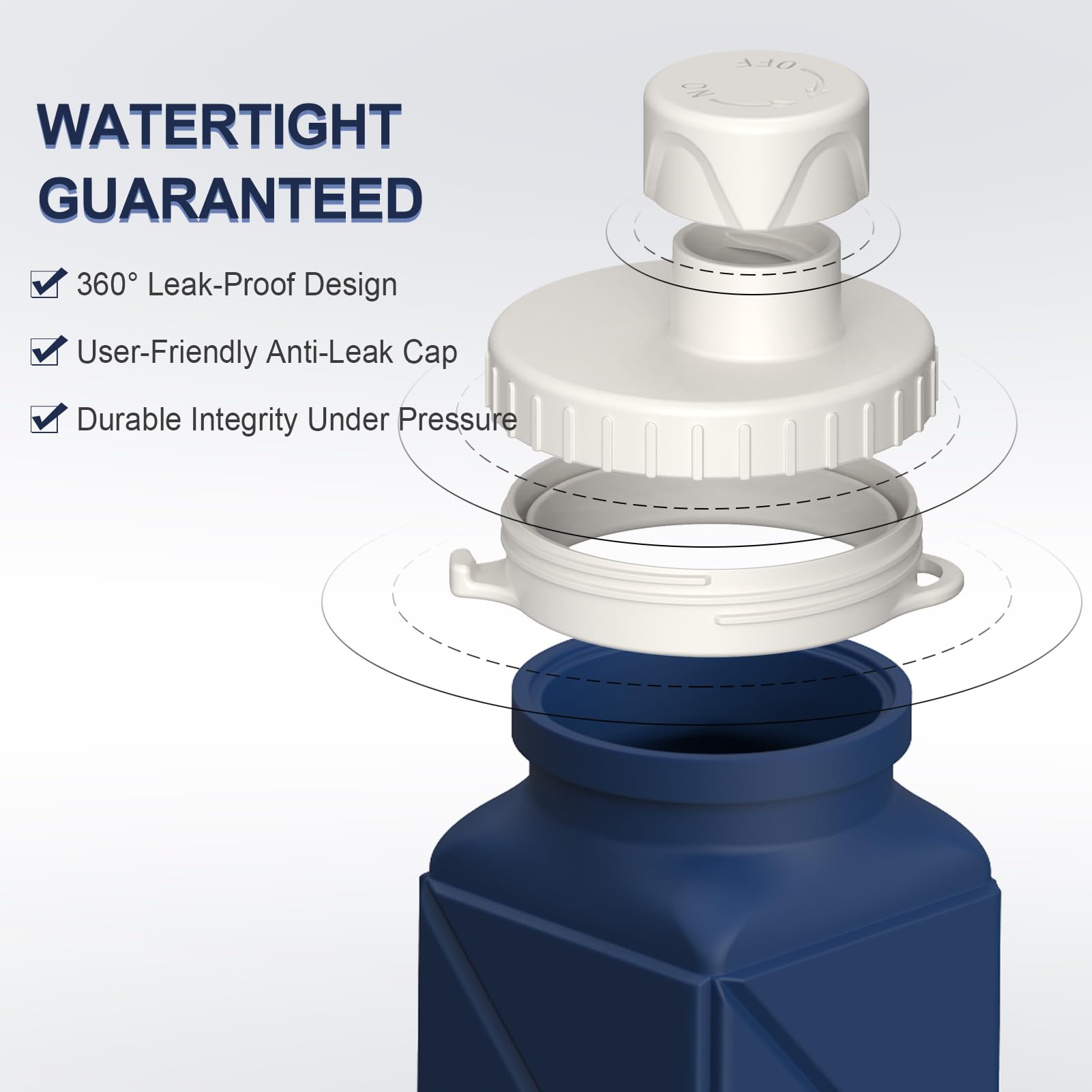 BEAUTAIL Collapsible Water Bottles 21oz/610mL, Silicone Travel Water Bottle
