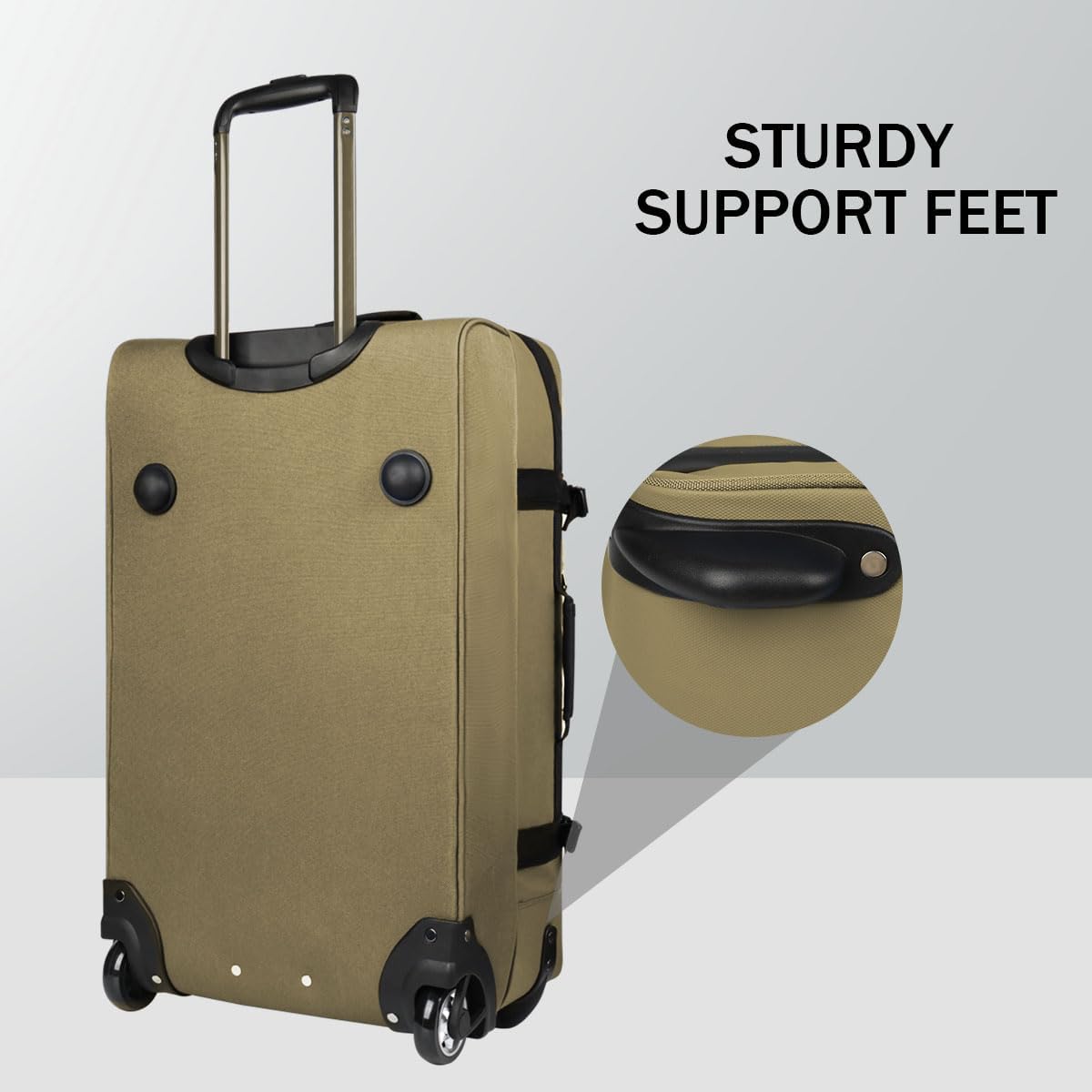 30'' Expandable Rolling Duffle Bag with Wheels,Expandable For Up to 15% More Space,Rolling Duffle