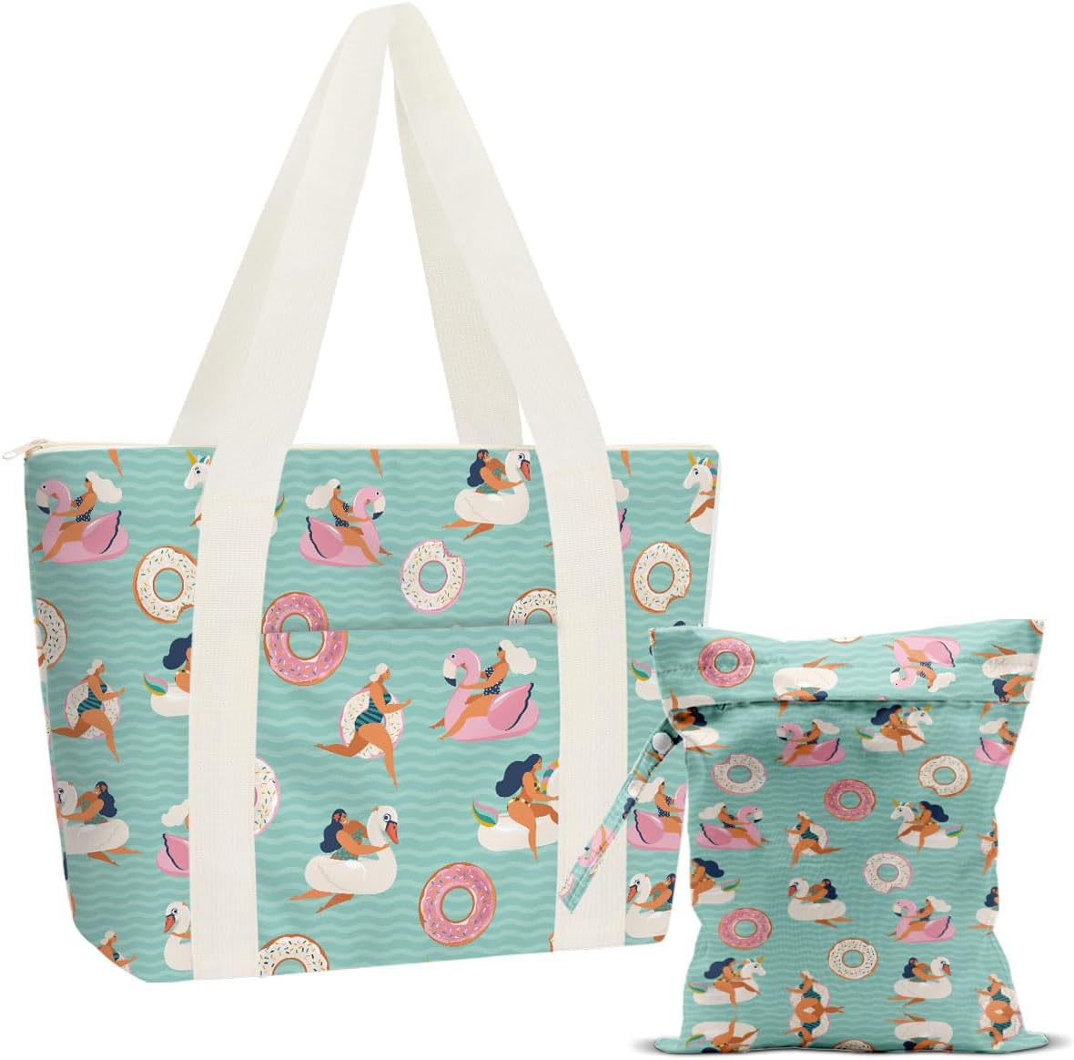 ENGVZ Beach Bag Wet Bag Waterproof Sandproof Women Beach Tote for Friends Travel Gifts Vacation Essential Friendship Gifts