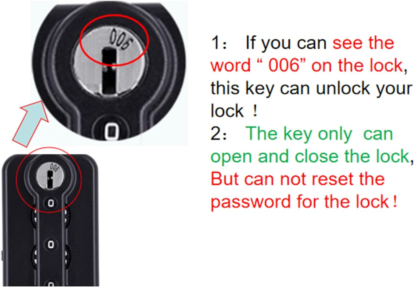 Compatible with 006 Luggage Key Luggage Lock Convenient Replacement for RIMOW International Travel Approved Locks for Luggage Suitcase Lock AC