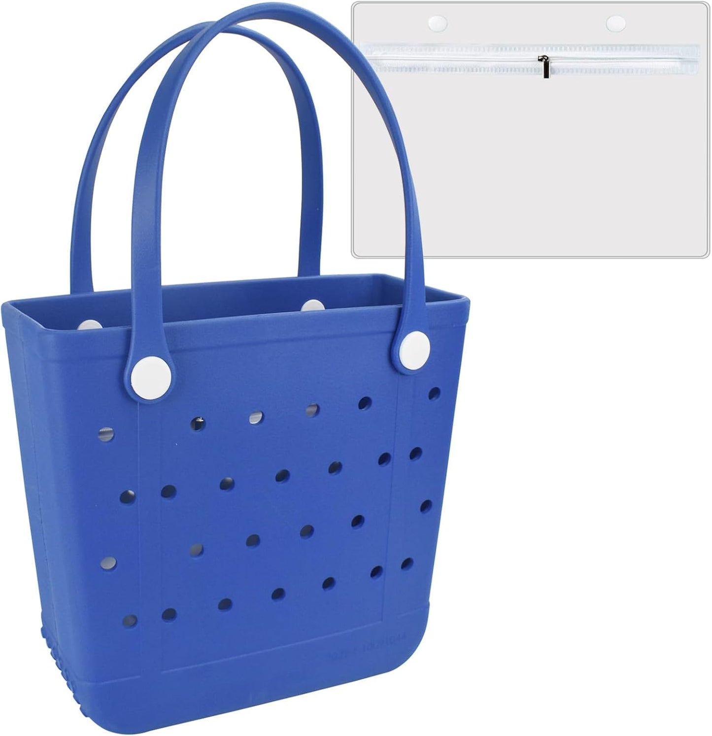 Tote Bag for Women - Large Rubber Beach Bag, Medium Waterproof Sandproof Travel Tote Bags for Beach Outdoor Sports