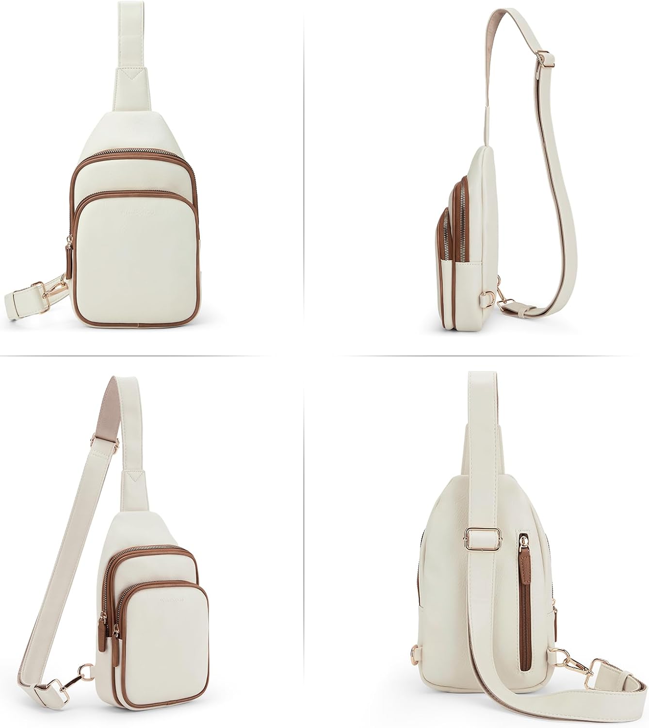 WESTBRONCO Small Sling Bag for Women Nylon Crossbody Sling Backpck Lightweight for Travel Casual
