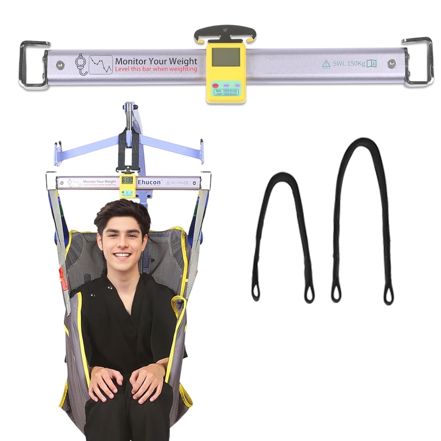 Patient Lift Weight Scale,330LBS Capacity Universal Patient Lift Scale